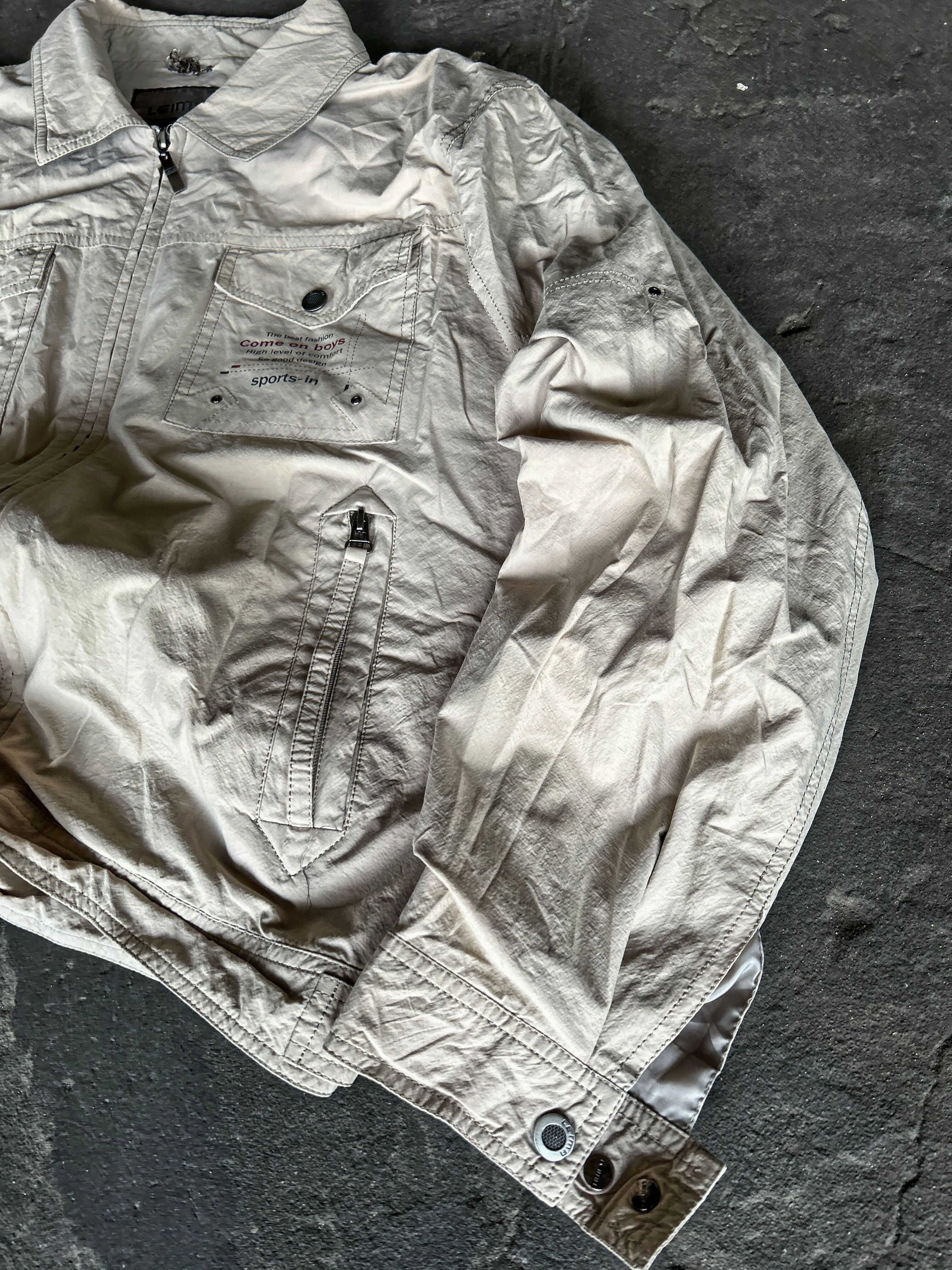 Vintage Beige Lightweight Utility Jacket Vintage Y2K Streetwear Coat Size US L / EU 52-54 / 3 - 4 Thumbnail