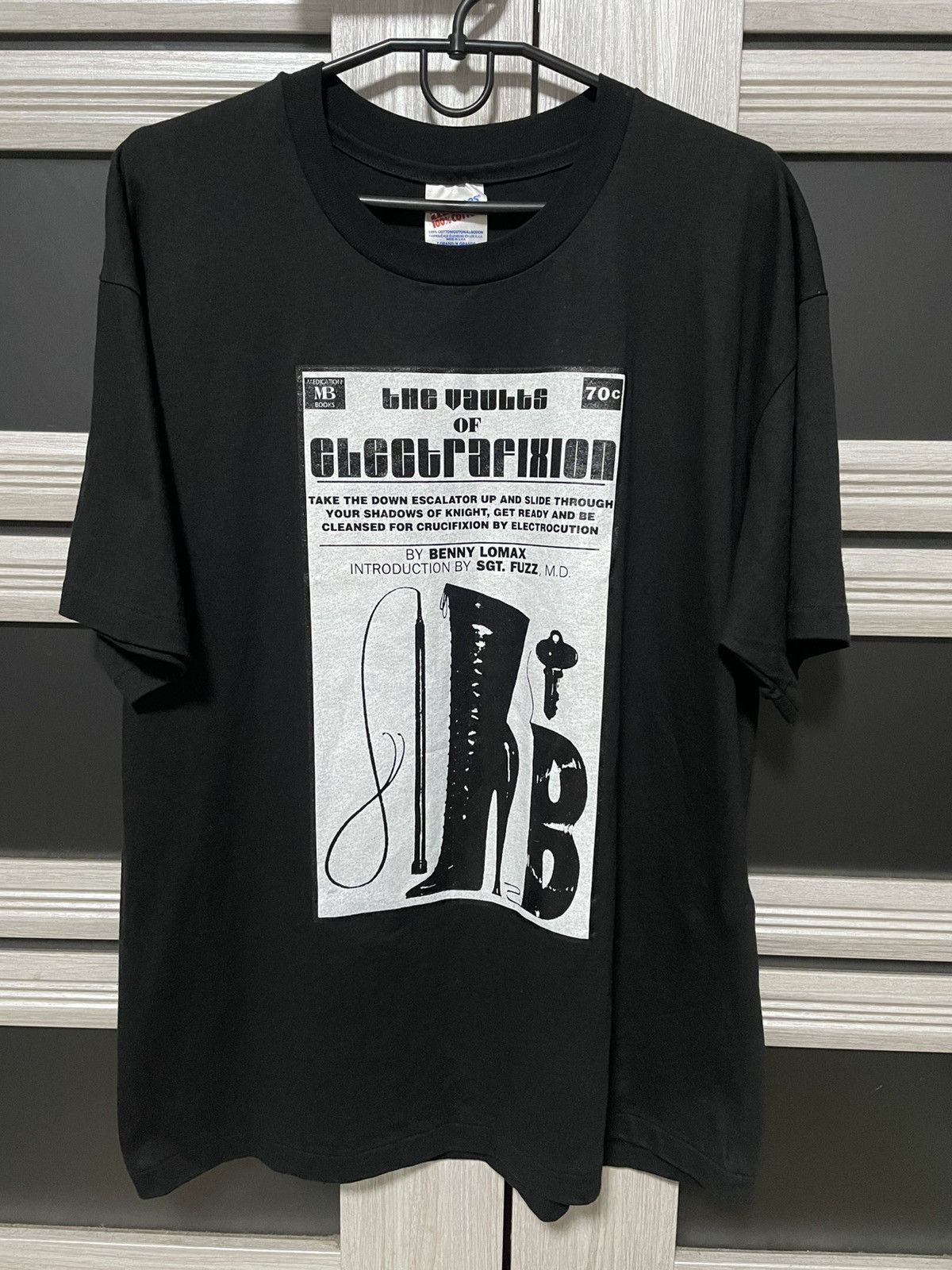 Band Tees × Vintage Vintage 90s Electrafixion Promo T Shirt Echo & The Bunnyman Size US XL / EU 56 / 4 - 1 Thumbnail