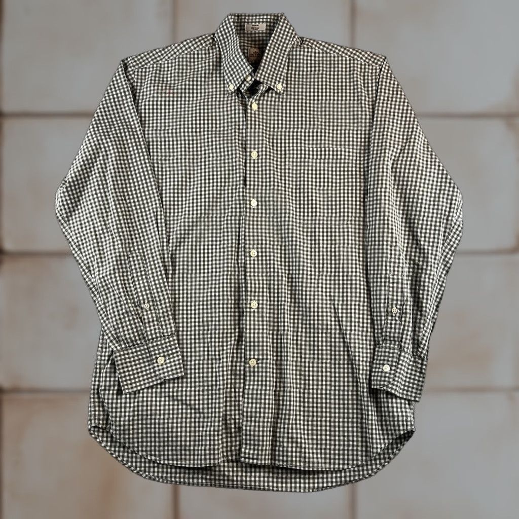 Peter Millar Peter Millar Mens Plaid Button-Up Shirt M Green Gingham Long Sleeve Preppy Mens Size US M / EU 48-50 / 2 - 1 Thumbnail
