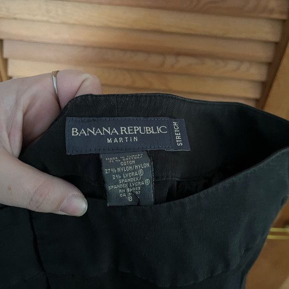 Banana Republic Banana Republic Martin Fit Stretch Pants in Black size 8 vtg Size 30" / US 8 / IT 44 - 3 Thumbnail