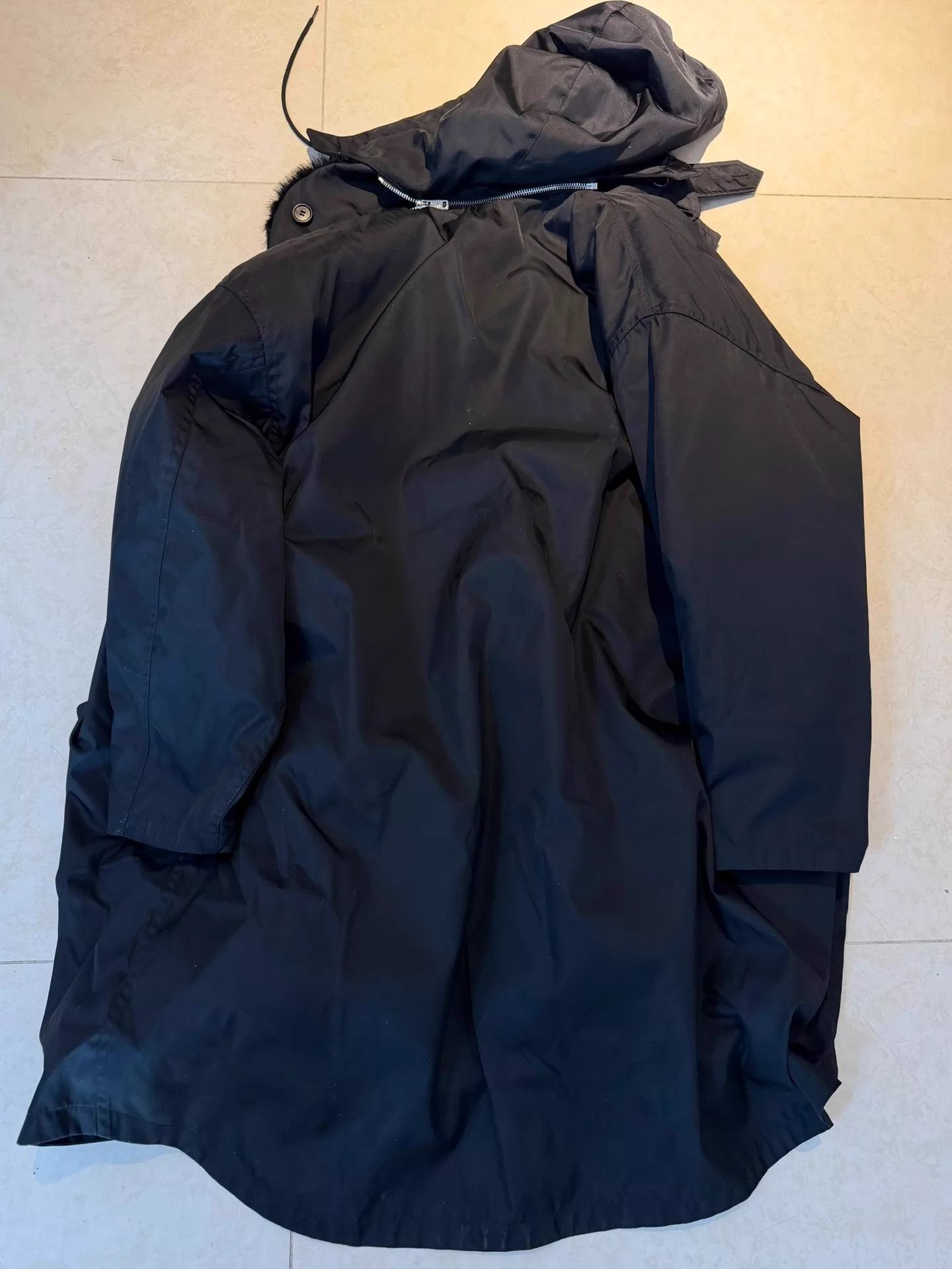 Prada Prada Oversized Down Parka 2-Piece Mink Lined Black Size XS / US 0-2 / IT 36-38 - 4 Thumbnail