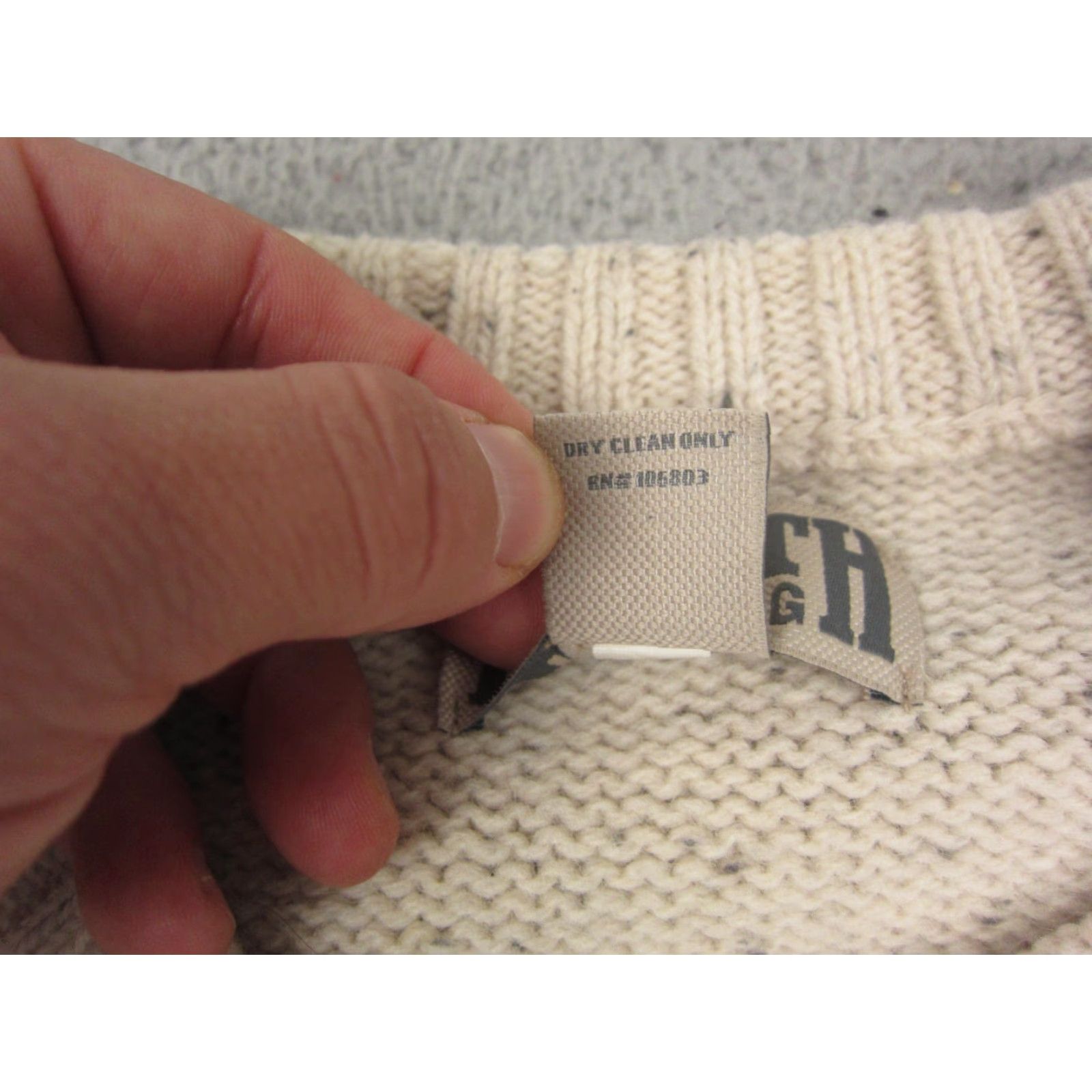 Duluth Sweater Mens XLT Adult Wool Crew Neck Pullover Beige Beig e Knit - Classic Modern Knit - Big & Tall