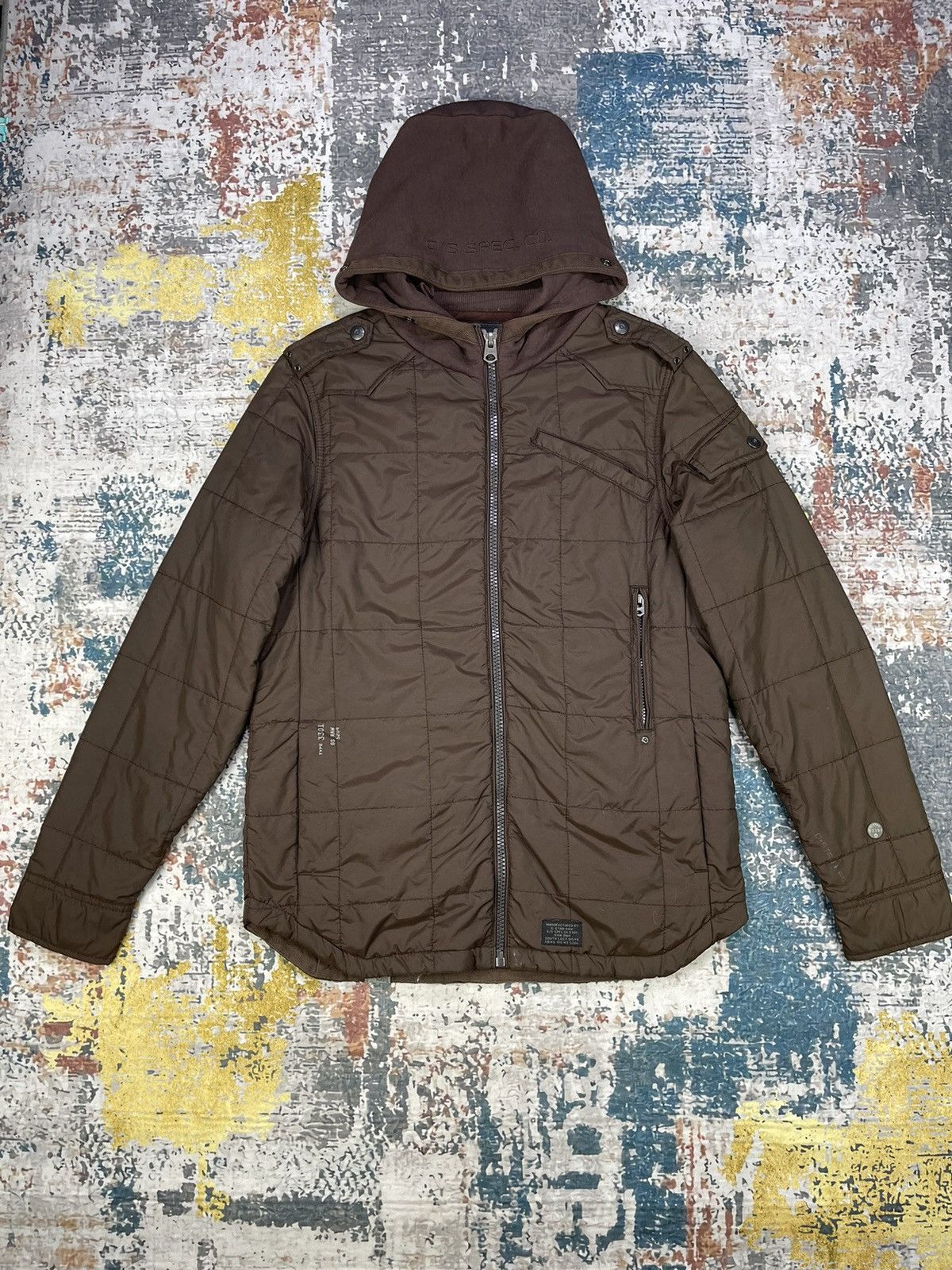 G-Star G Star RAW New Wesman Quilted Hooded Shirt Jackets Size US M / EU 48-50 / 2 - 1 Thumbnail