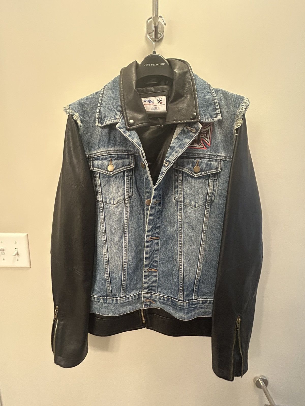 Chalk Line × Vintage × Wwe WWF Triple H 90s Biker Leather