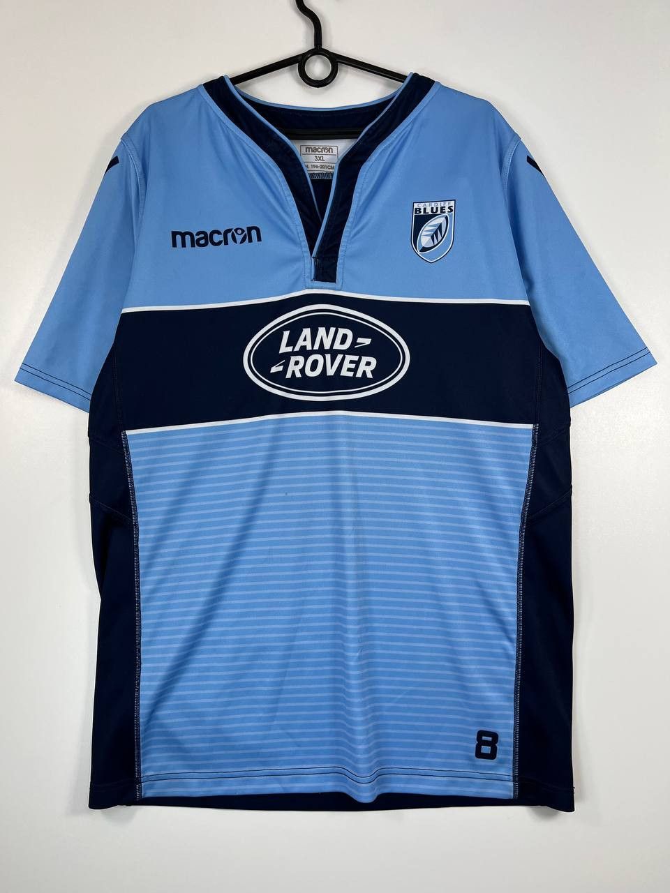 Macron Cardiff Blues Rugby Jersey Macron Land Rover Mens Size 3XL Size US XXL / EU 58 / 5 - 1 Thumbnail