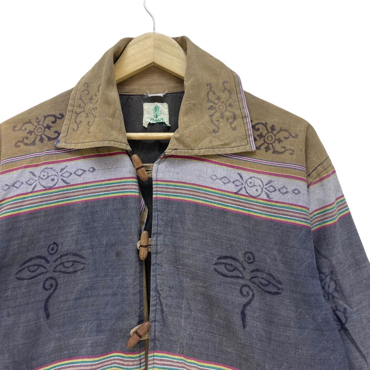 Japanese Brand 💥 Vintage SHANIT Toggles Button Cotton Jacket Size US M / EU 48-50 / 2 - 3 Thumbnail