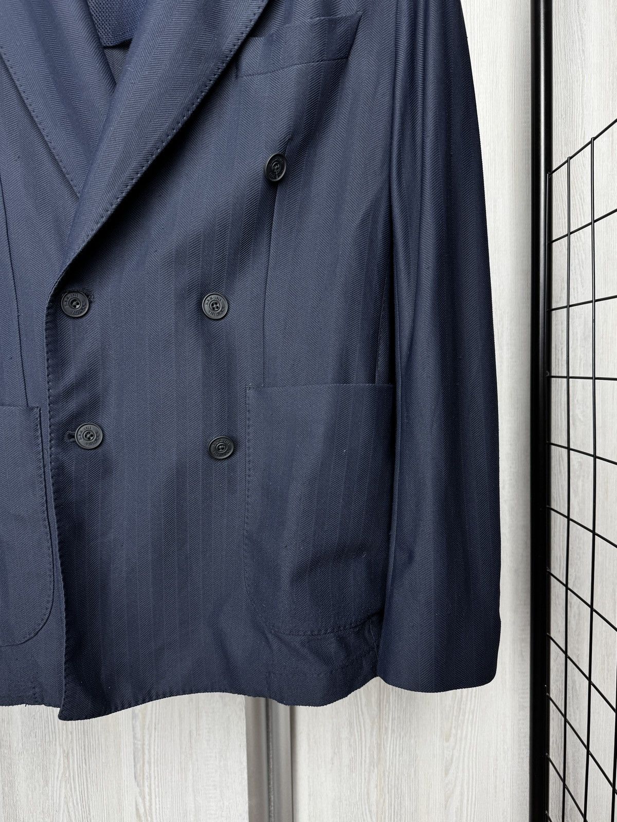 L.B.M. 1911 L.B.M 1911 Navy Travel Sport-Uniform double breasted blazer Size 40R - 4 Thumbnail