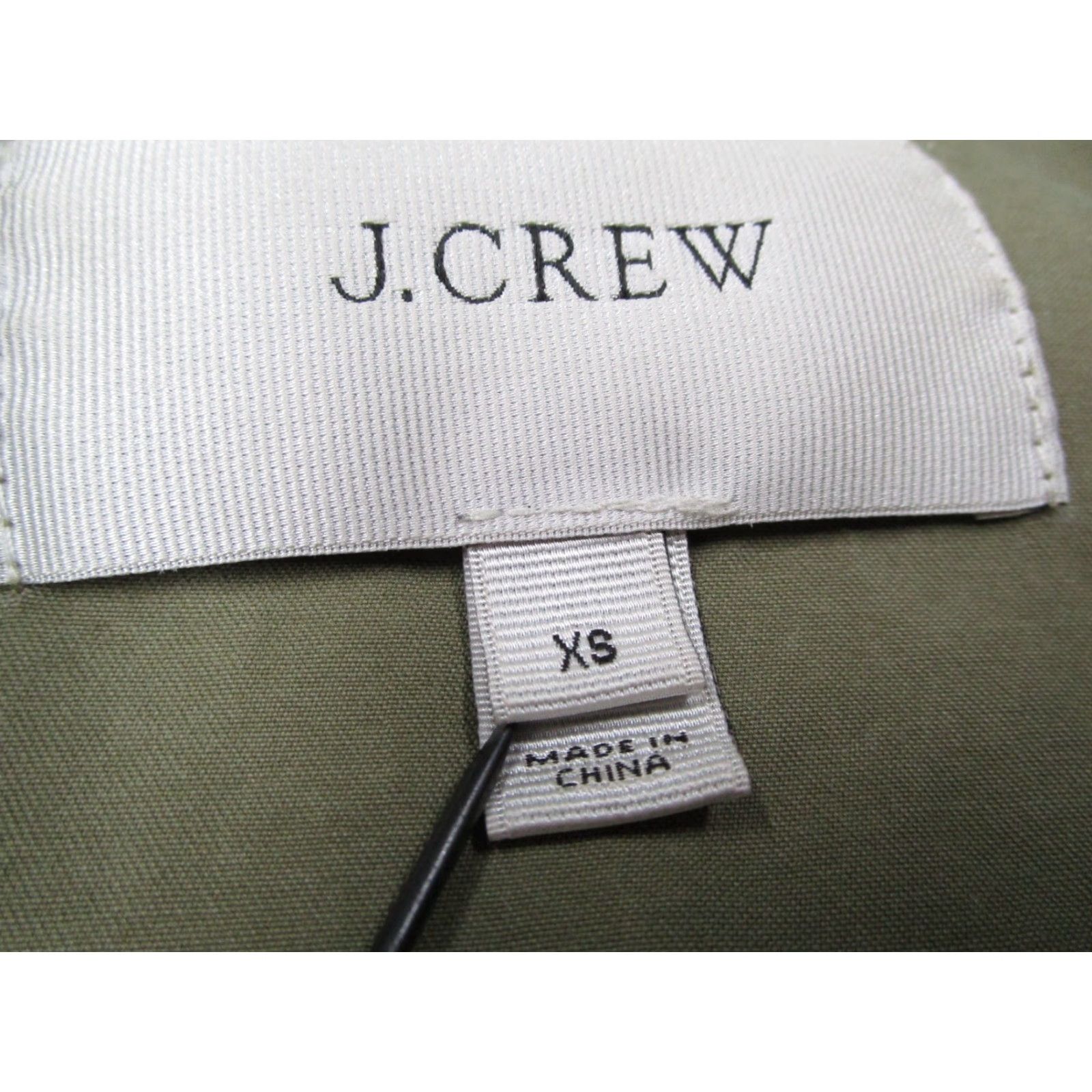 J.Crew VINTAGE J.CREW Women's Jacket XS Green Military Utility Full Zip Hood Bohemian City Outdoor Size XS / US 0-2 / IT 36-38 - 3 Thumbnail