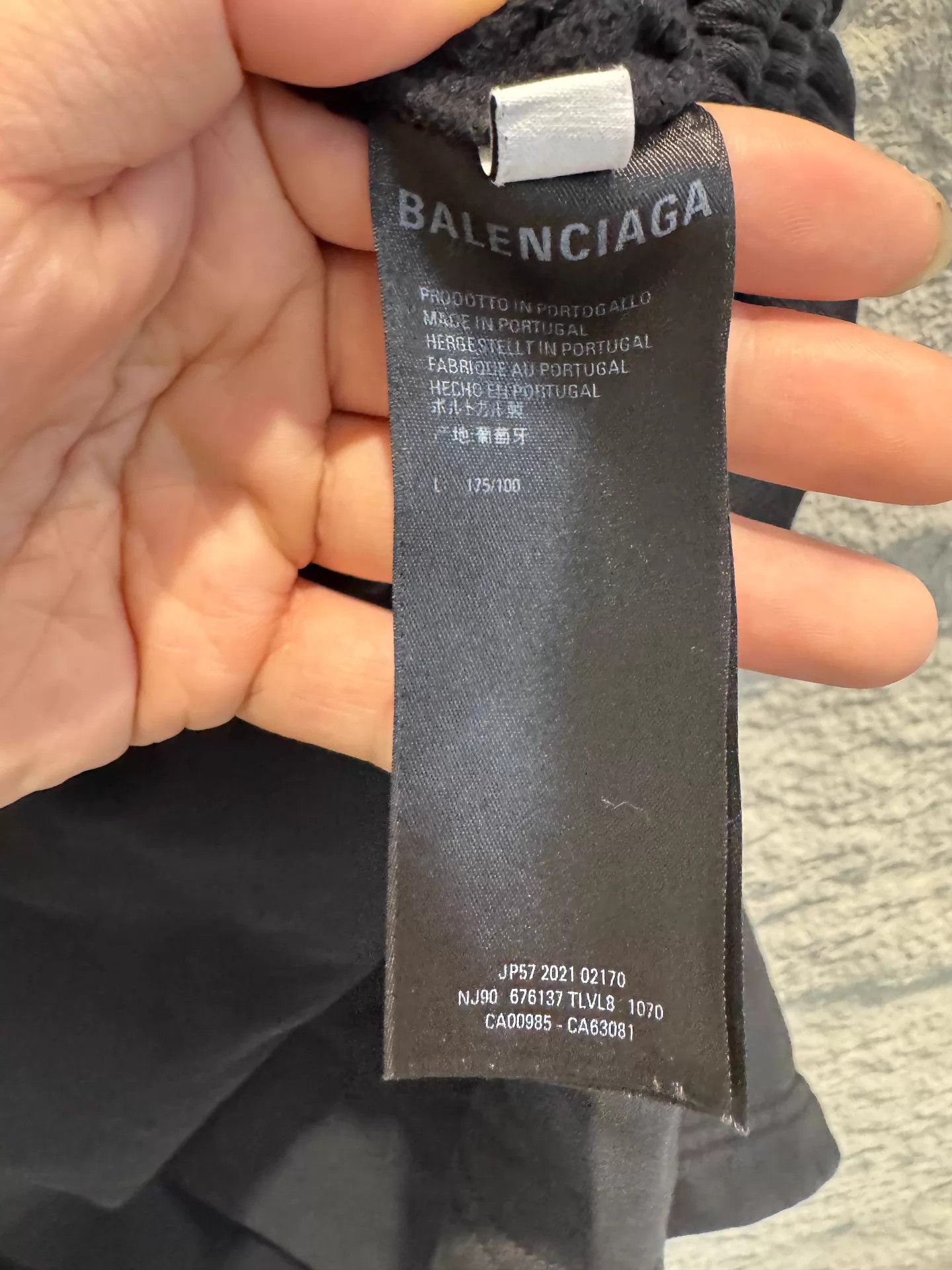 Balenciaga Balenciaga PARIS Embroidered Black Wide Unisex Short L Size US 34 / EU 50 - 4 Thumbnail