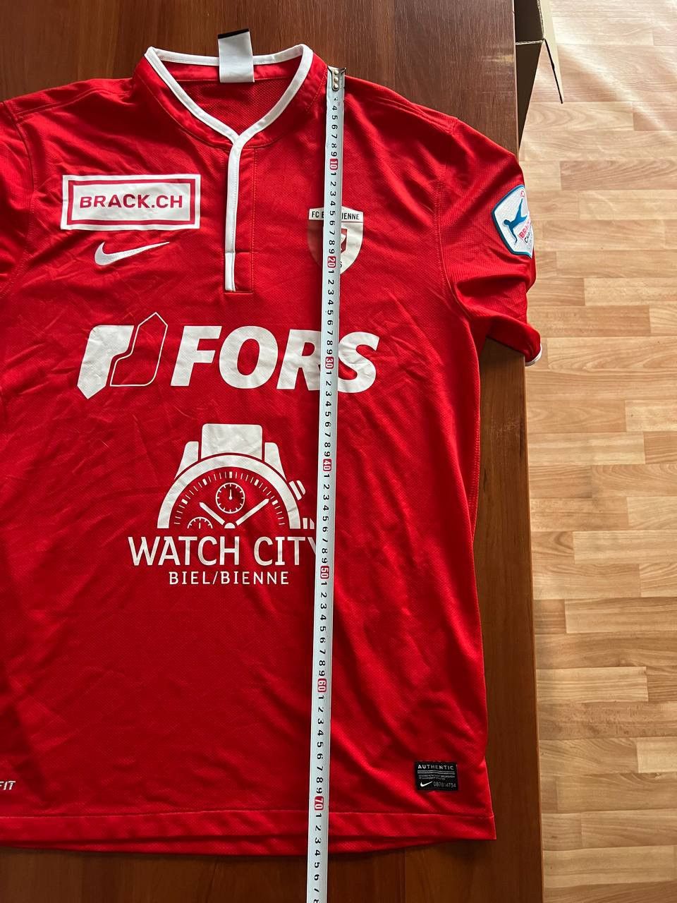 Nike 2012/13 FC BIEL/BIENNA #12 MATCH WORN HOME SOCCER JERSEY M Size US M / EU 48-50 / 2 - 17 Thumbnail