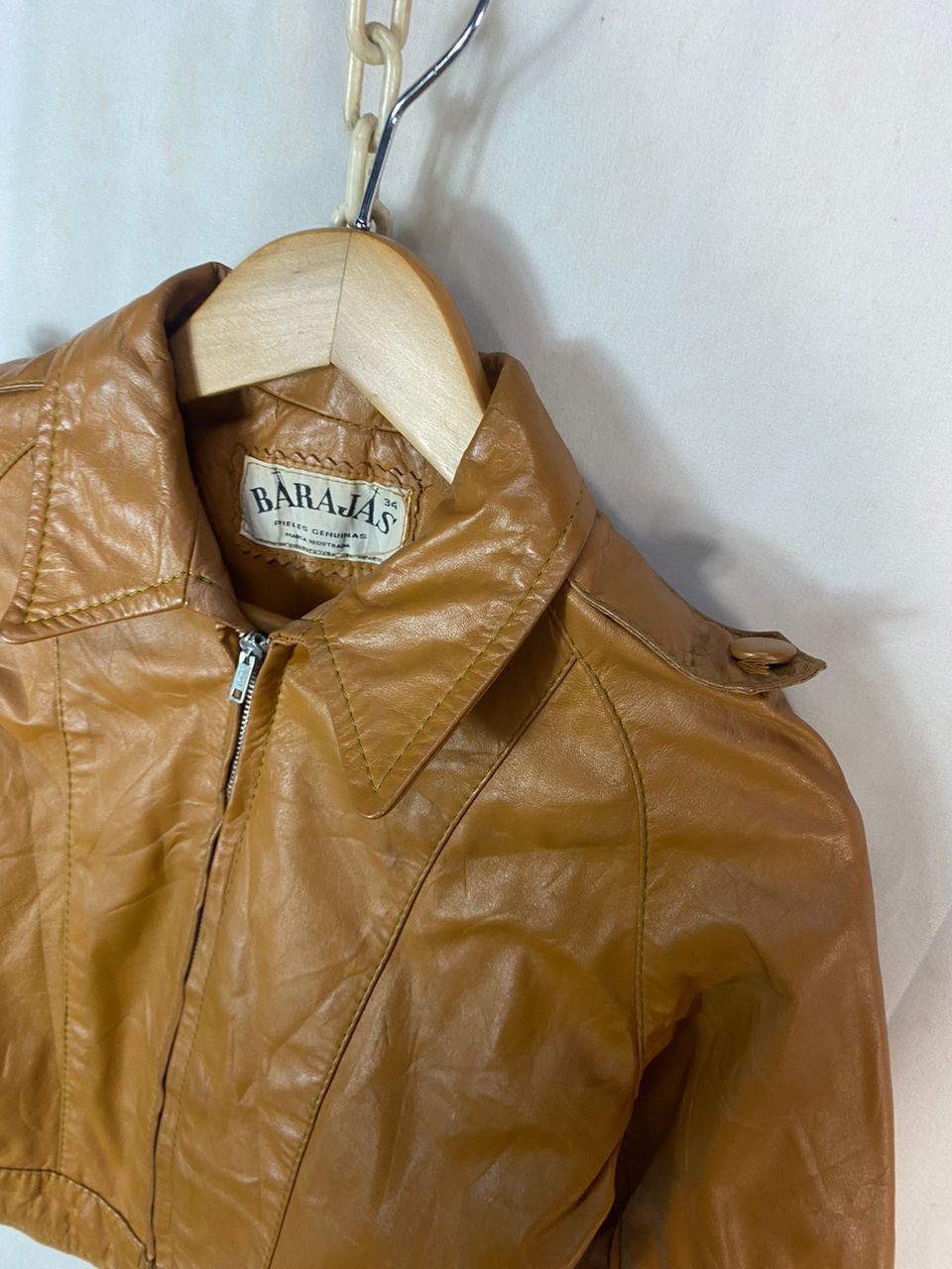 Leather × Vintage Barajas zipper leather jacket Size XS / US 0-2 / IT 36-38 - 4 Thumbnail