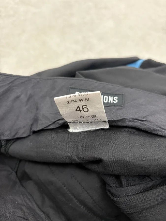 Raf Simons Raf Simons Black Wool Tailored Pants with Blue Line Size US 30 / EU 46 - 9 Thumbnail