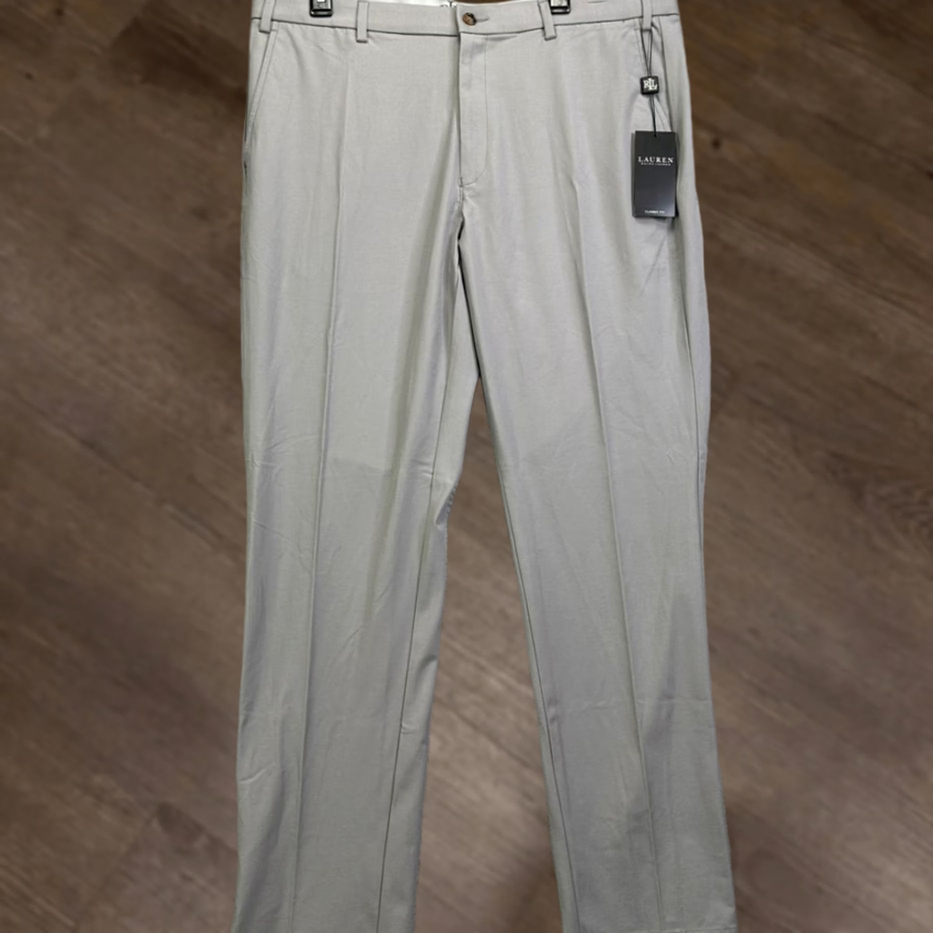 Ralph Lauren Ralph Lauren Dress Pants Mens 36X32 Grey Classic Stretch NEW Size US 36 / EU 52 - 1 Thumbnail