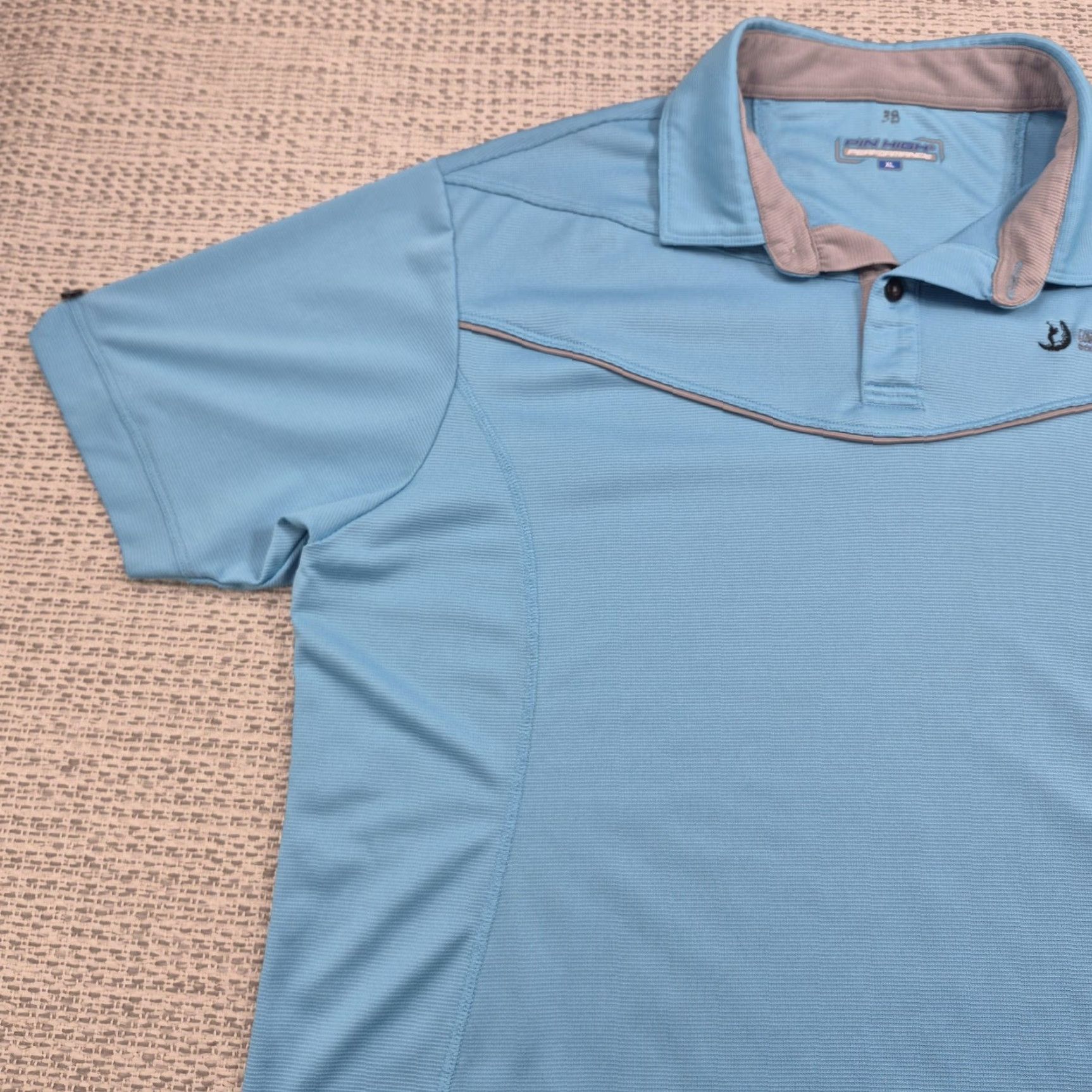 Vintage Pin High Polo Shirt Mens XL Blue Underground Golf Tournament Performance Tech Shirt Size US XL / EU 56 / 4 - 3 Thumbnail