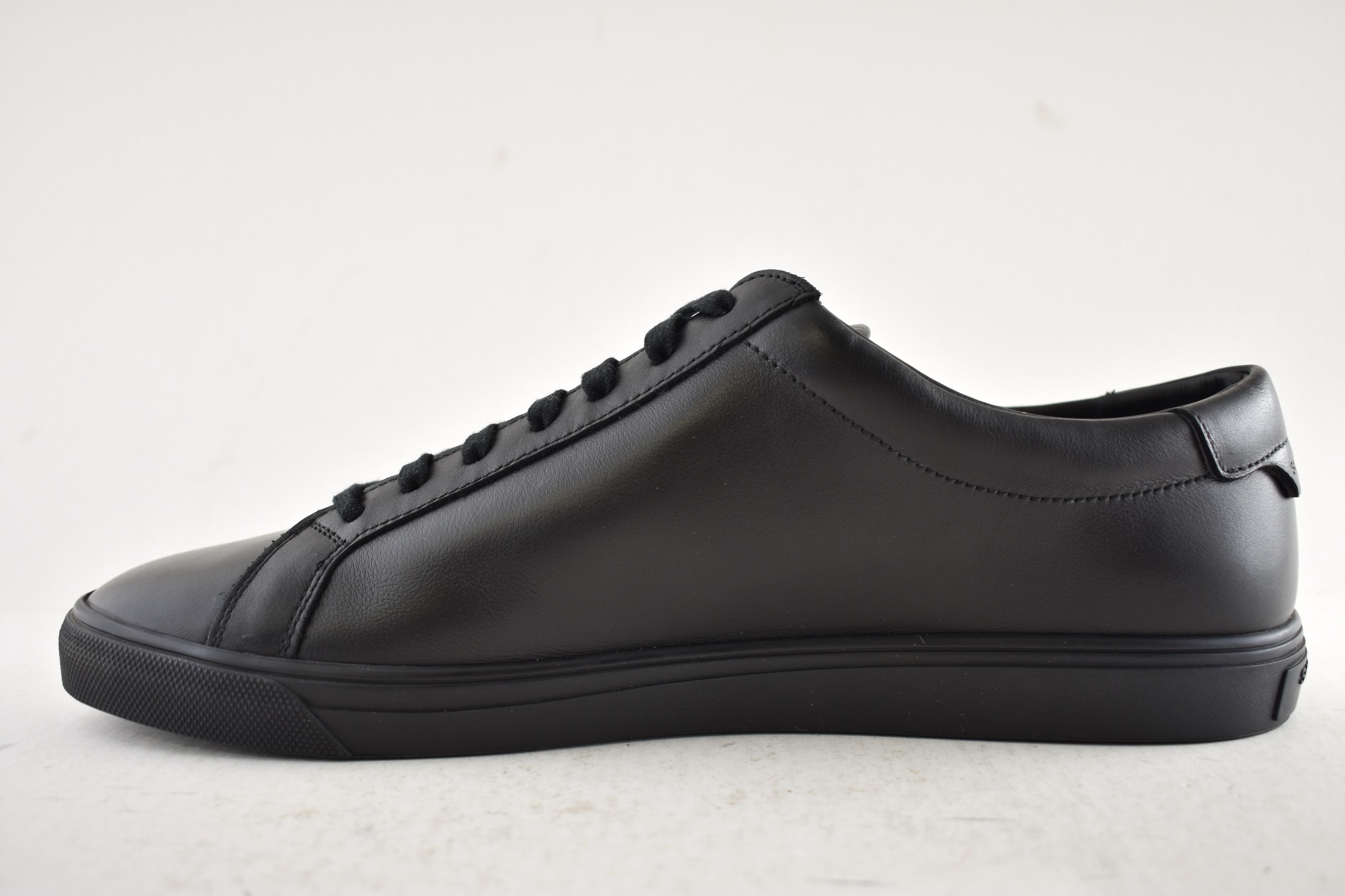 Saint Laurent Paris Andy Black Leather Gym Gold Logo Flat Low Top Sneaker 44 11 Size US 11 / EU 44 - 11 Thumbnail