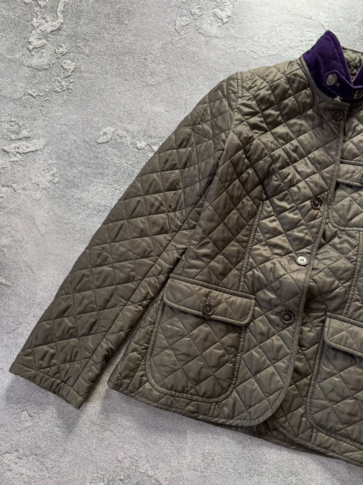 Designer Waterville 42 Italy quilted field jacket coat bomber Size M / US 6-8 / IT 42-44 - 5 Thumbnail