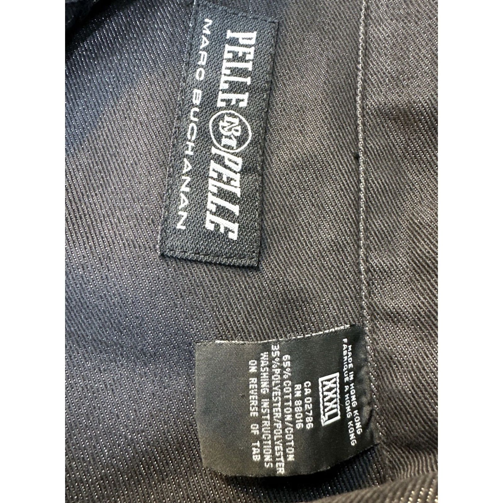 Pelle Pelle Pelle Pelle Marc Buchanan Jacket Bomber Twill Denim Black XXXL Hong Kong Street Men 3XL Marker Patch Logo Hardware Jacket Style Size US XXL / EU 58 / 5 - 2 Thumbnail