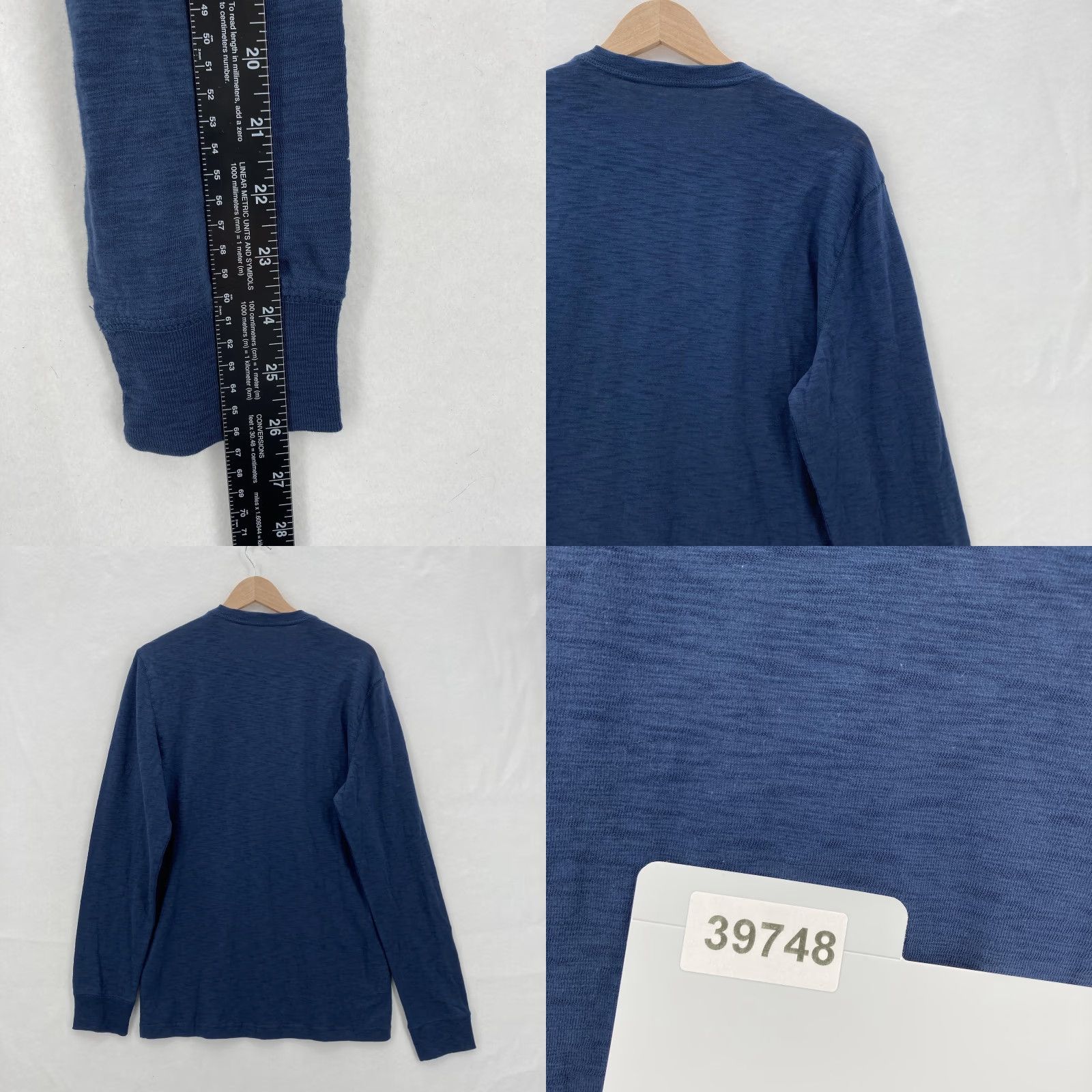 Vintage Sonoma Henley Shirt Mens Small Long Sleeve Preppy Button Pullover Casual NWOT Blue Size US S / EU 44-46 / 1 - 8 Thumbnail