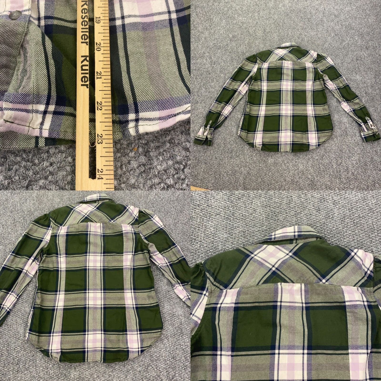 Eddie Bauer Eddie Bauer Womens Shirt Top XS Green Plaid Button-Up Long Sleeve Shirt Womens XS Green Plaid Button-Up Long Sleeve Eddie Bauer Size XS / US 0-2 / IT 36-38 - 9 Thumbnail