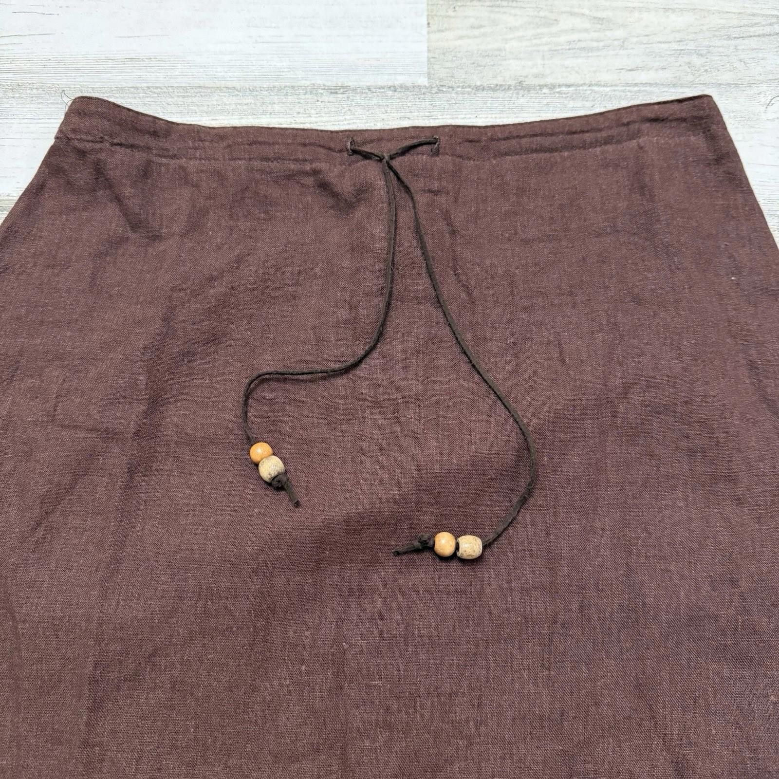 Other 90s made in usa boho indie western linen skirt Size 32" / US 10 / IT 46 - 2 Thumbnail