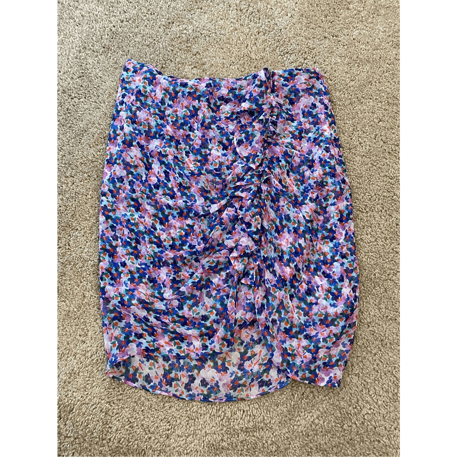 Veronica Beard Veronica Beard NWT Spencer Skirt, Silk, Sz 10, $348 Size 32" / US 10 / IT 46 - 3 Thumbnail