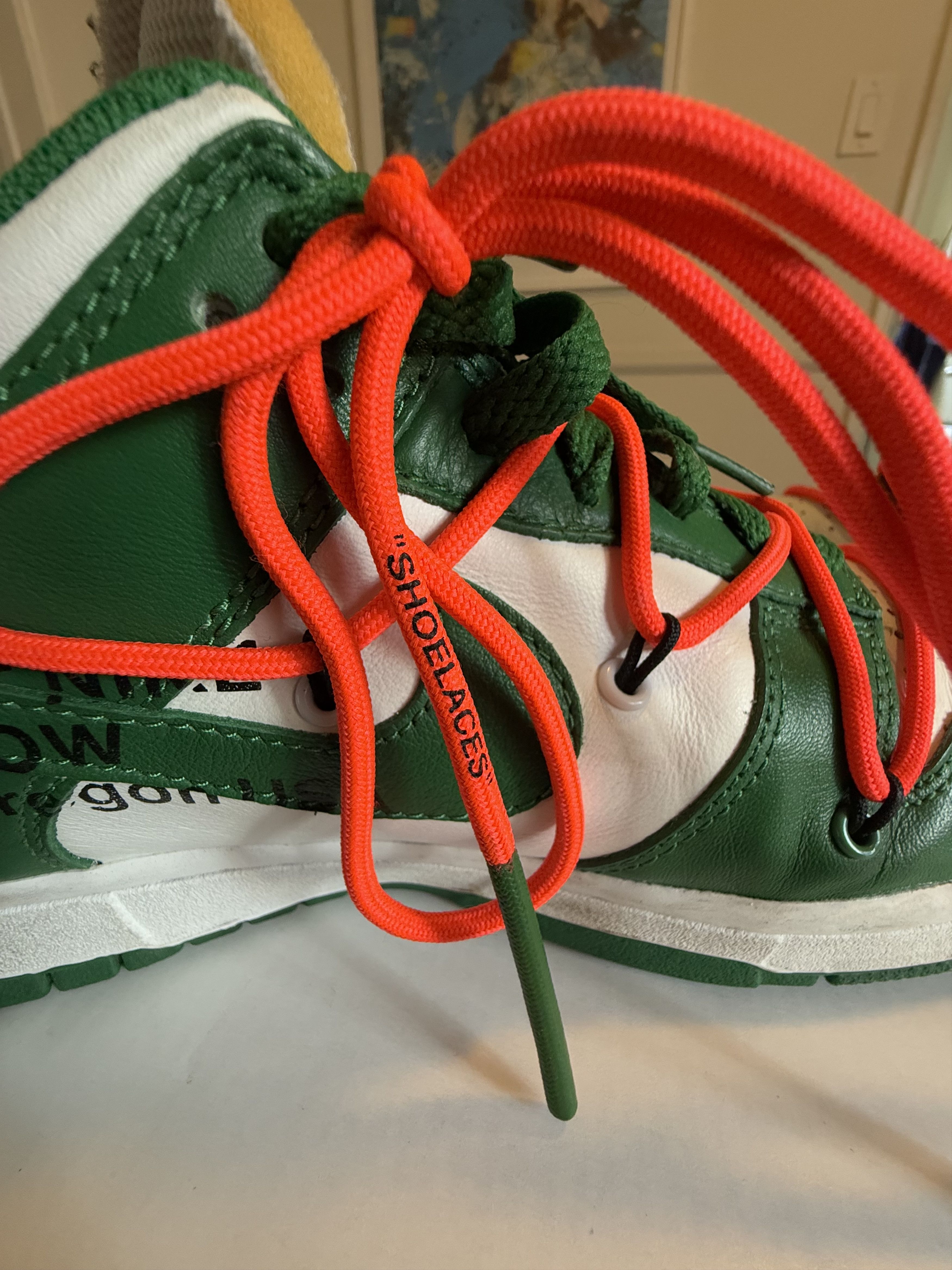 Nike × Off-White Nike x Off White Dunk Green Size US 9.5 / EU 42-43 - 11 Thumbnail