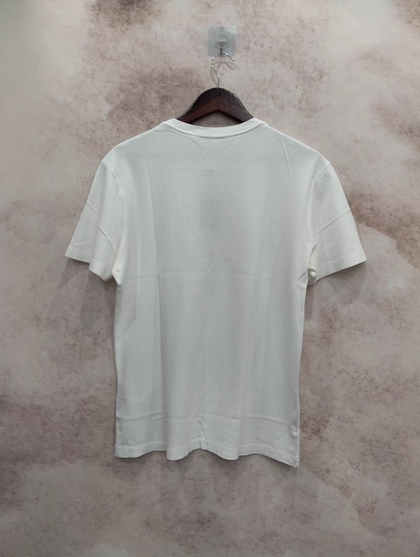 Louis Vuitton LV White Twill Trapezoid Logo Short Sleeve Tee M Size US M / EU 48-50 / 2 - 2 Thumbnail