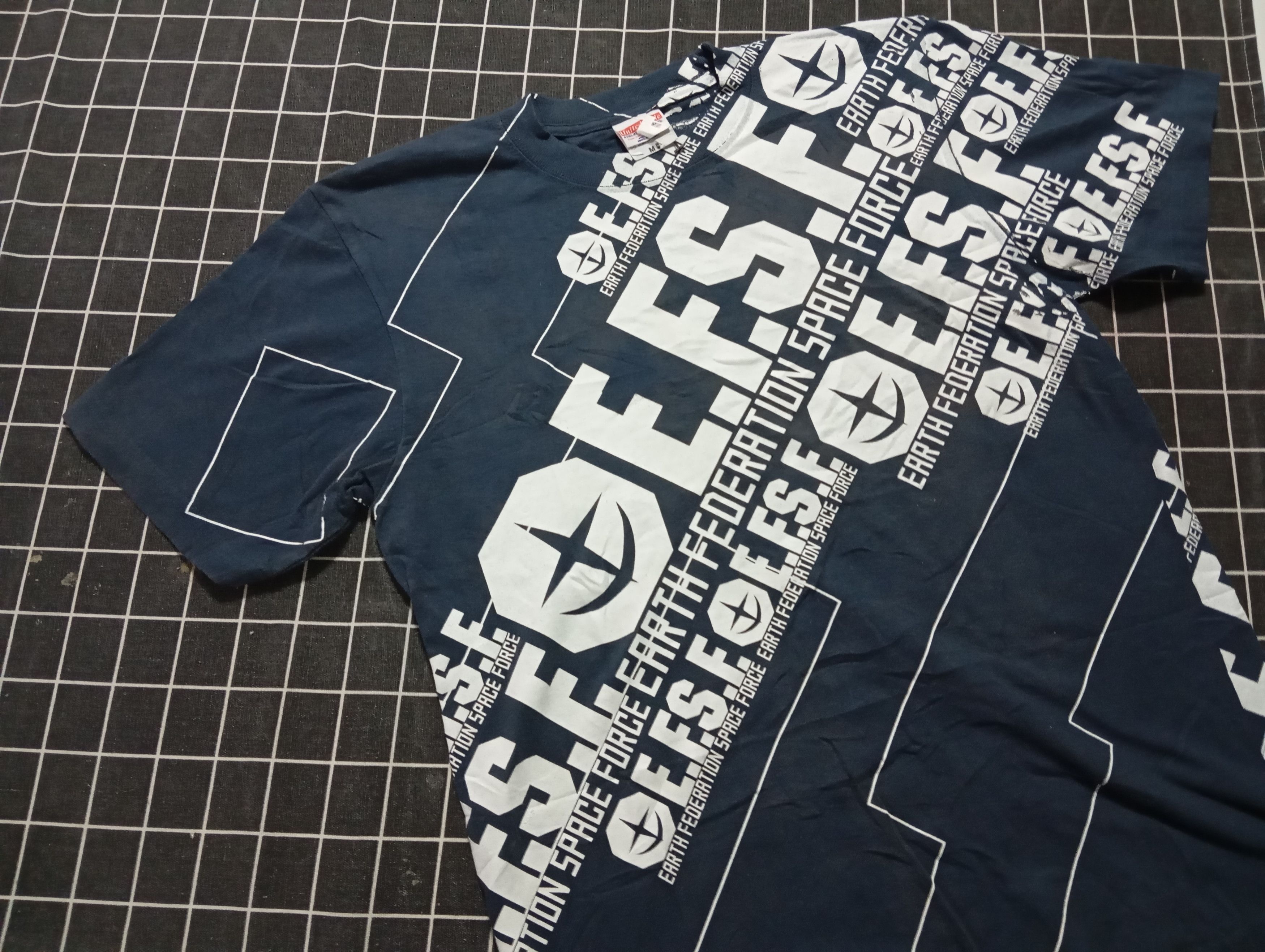 Japanese Brand Gundam - EFSF tshirt Anime Fullprint All Over Print 💥 Size US M / EU 48-50 / 2 - 2 Thumbnail