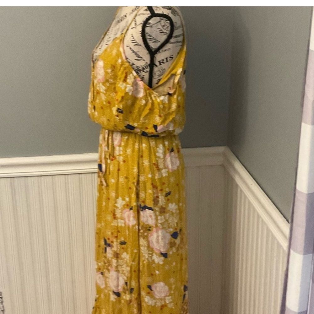 Other One Clothing Yellow Maxi Sundress with Flutter Sleeves Size S / US 4 / IT 40 - 8 Thumbnail