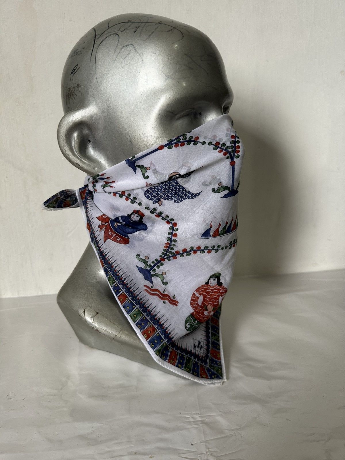 Japanese Brand × Vintage Japanese Art Handkerchief/ Neckerchief/ Bandana Size ONE SIZE - 8 Thumbnail
