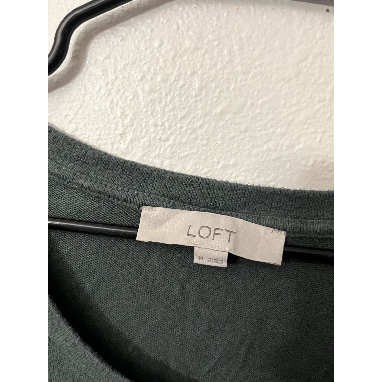 Loft Loft Blouse Women's Size Medium Green Long Sleeve Crew Neck Sweater Size M / US 6-8 / IT 42-44 - 3 Thumbnail