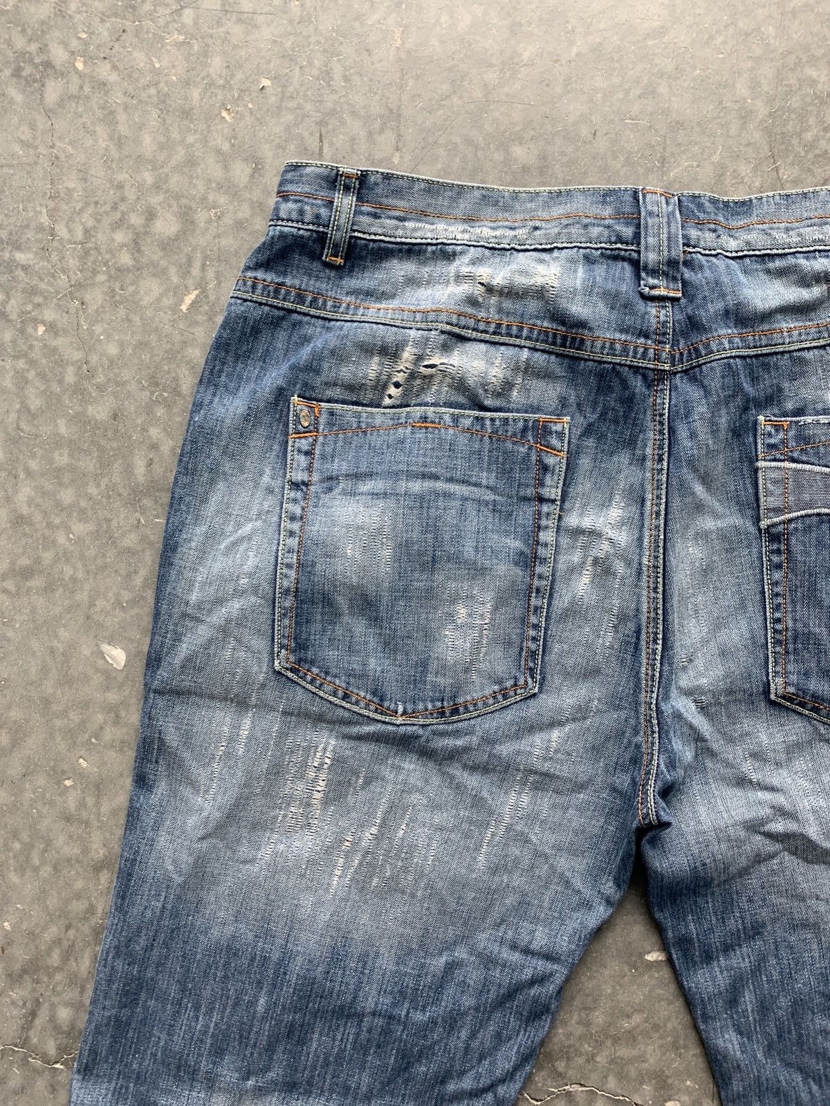 JNCO × Southpole × Vintage Crazy Vintage Y2K Distressed Baggy Jean Shorts Skater Size US 40 / EU 56 - 2 Thumbnail
