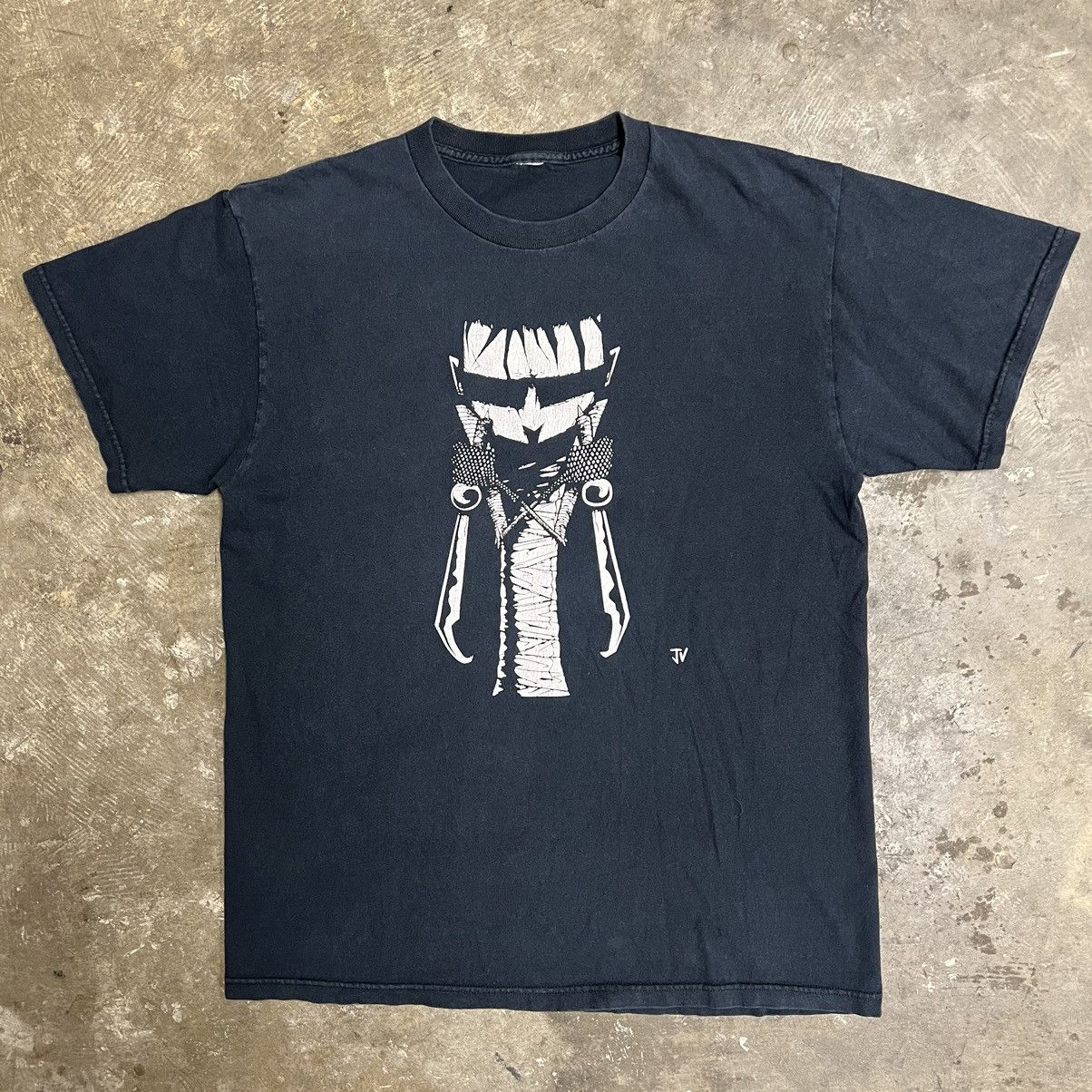 image of Art x Vintage Johnny The Homicidal Maniac Comic Invader Zim in Black, Men's (Size Large)