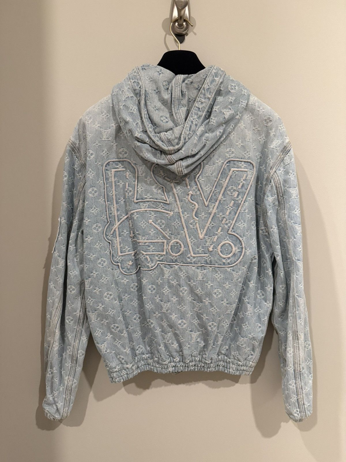 Louis Vuitton × NBA Louis Vuitton x NBA Denim Zip Up Jacket Size US M / EU 48-50 / 2 - 2 Thumbnail