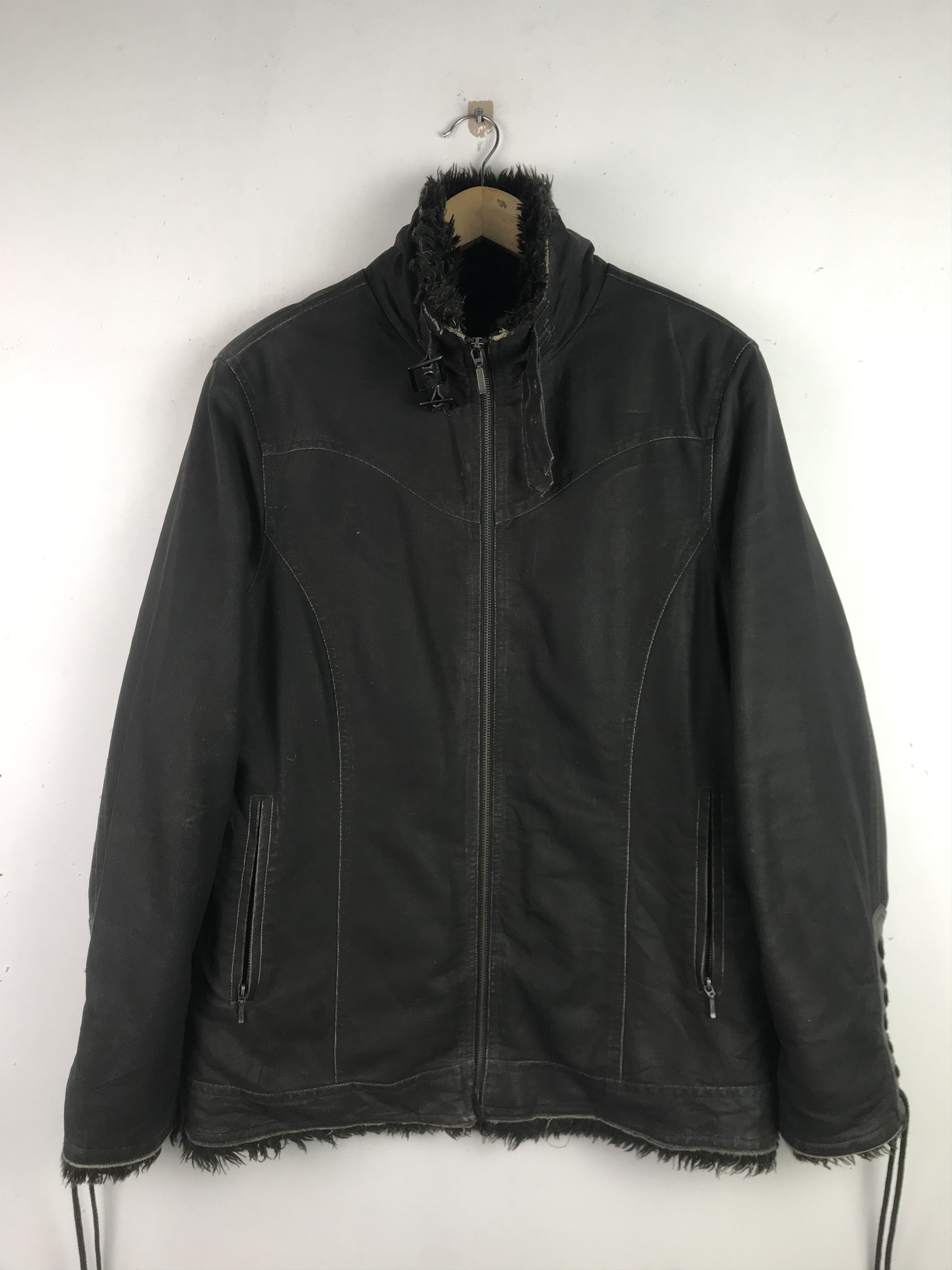 If Six Was Nine × Japanese Brand × Vintage Vintage Avant Garde Punk Rock Design Mohair Jacket Size US L / EU 52-54 / 3 - 1 Thumbnail