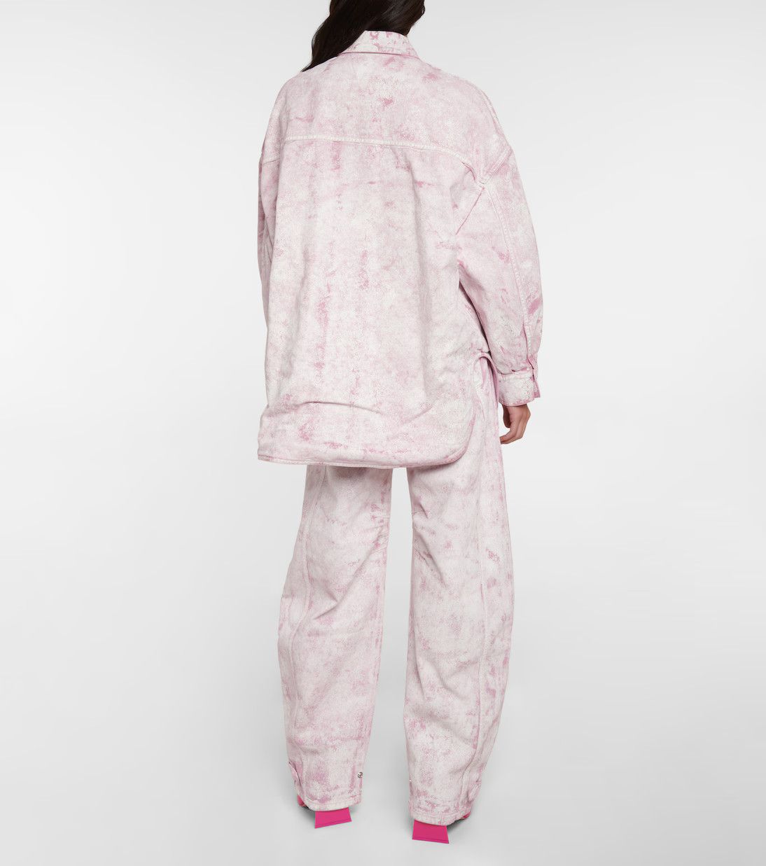 The Attico o1mle0525 Denim Short Coat in Pink Size XS / US 0-2 / IT 36-38 - 3 Thumbnail