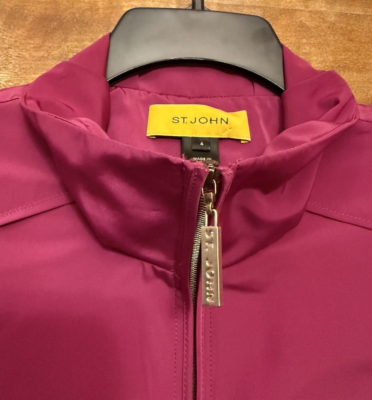 St. John St. John Women’s Vtg Raspberry Safari Utility Belted Jacket Size S / US 4 / IT 40 - 2 Thumbnail