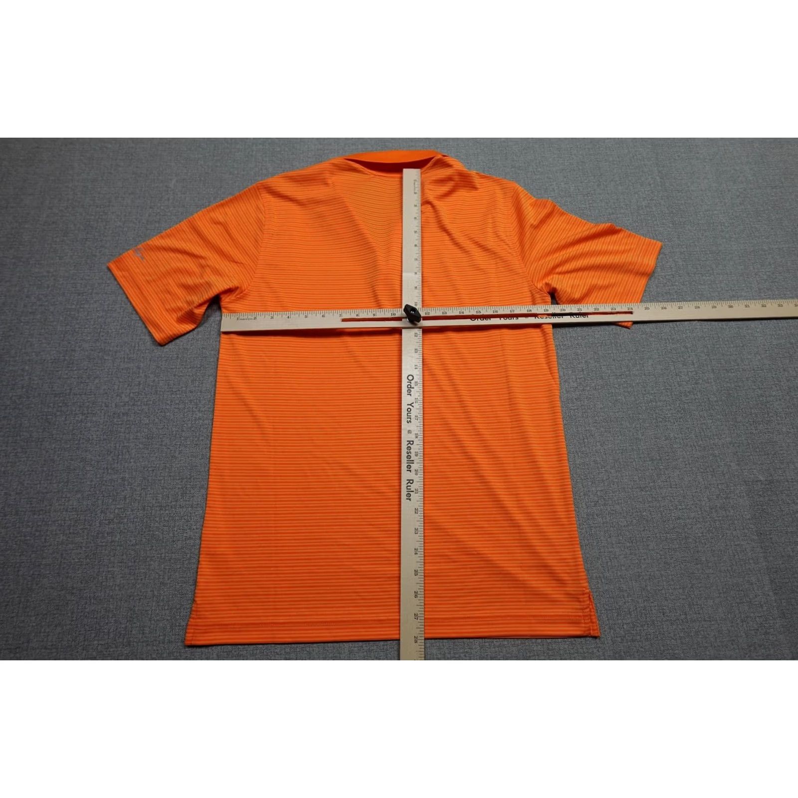 Vintage Walter Hagen Essentials Polo Mens Small Orange Stripe Golf Moisture Wicking NWT Size US S / EU 44-46 / 1 - 5 Thumbnail