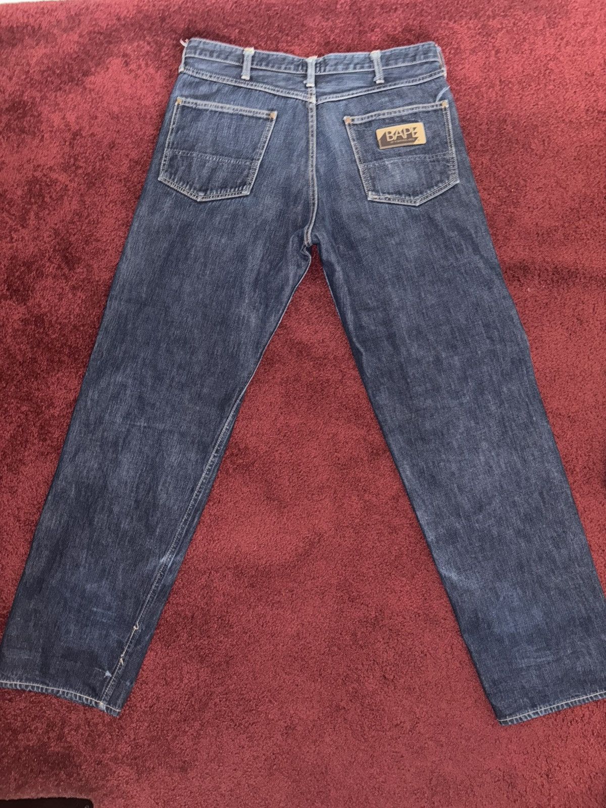 Bape Vintage Bape Denim Jeans Size XL (32-36) Nigo Era Size US 34 / EU 50 - 6 Thumbnail
