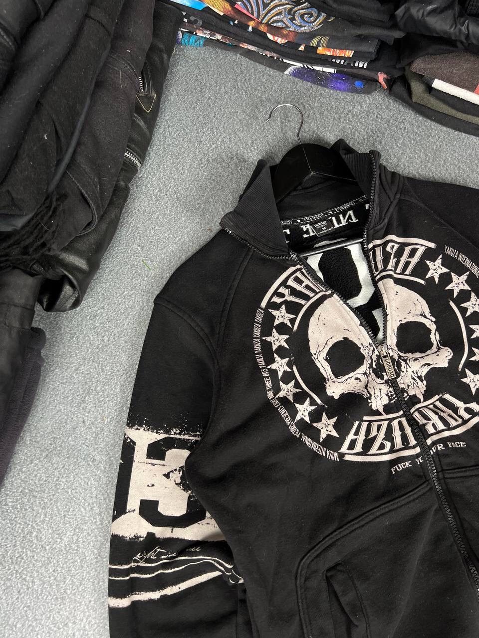 Affliction Affliction Style Grunge Cyber Skull Zip Sweatshirt Size US M / EU 48-50 / 2 - 2 Thumbnail
