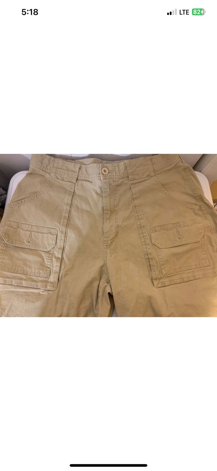 L.L. Bean L.l bean mens sz 34 cargo shorts khaki tan gorpcore Size US 34 / EU 50 - 4 Thumbnail