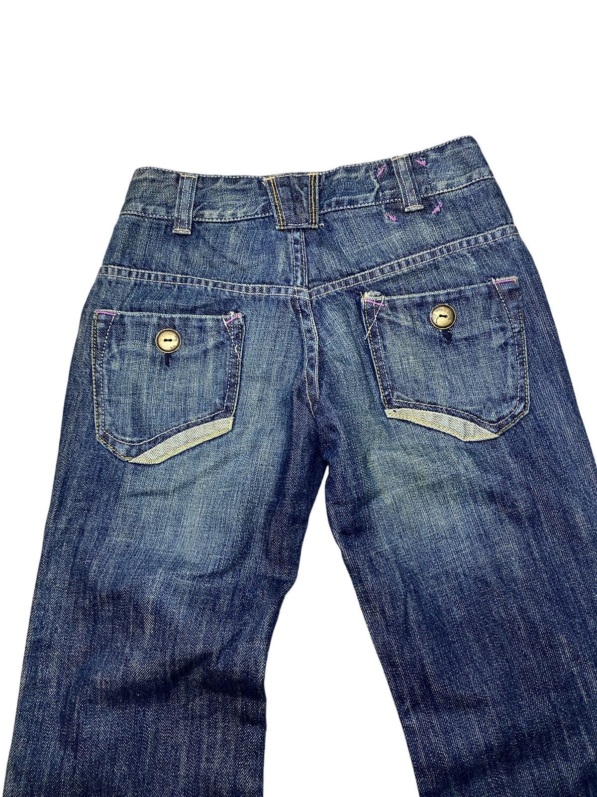 If Six Was Nine 2000's Sweet Camel Flared Low Waist Bootcut Jeans Size US 26 / EU 42 - 8 Thumbnail