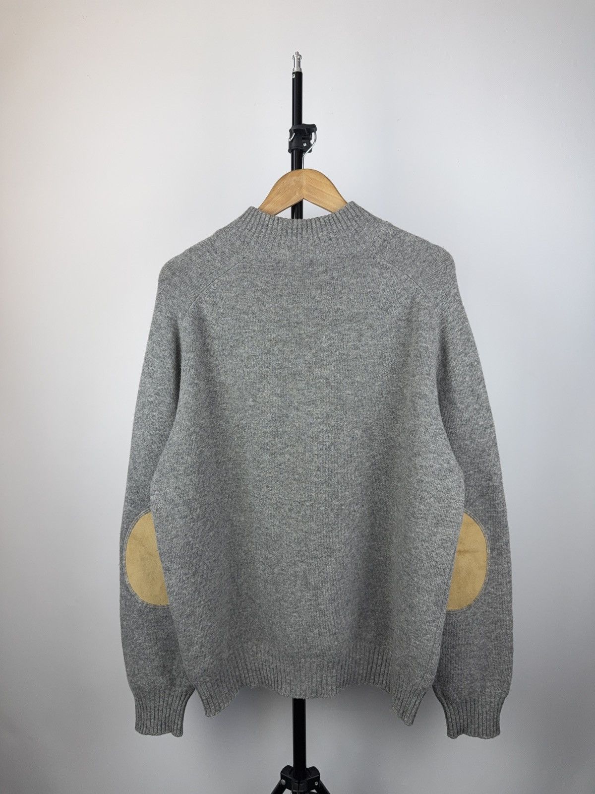 Designer Falconeri 100% Wool Sweater 1/3 zip neck made in Italy Size US XL / EU 56 / 4 - 8 Thumbnail
