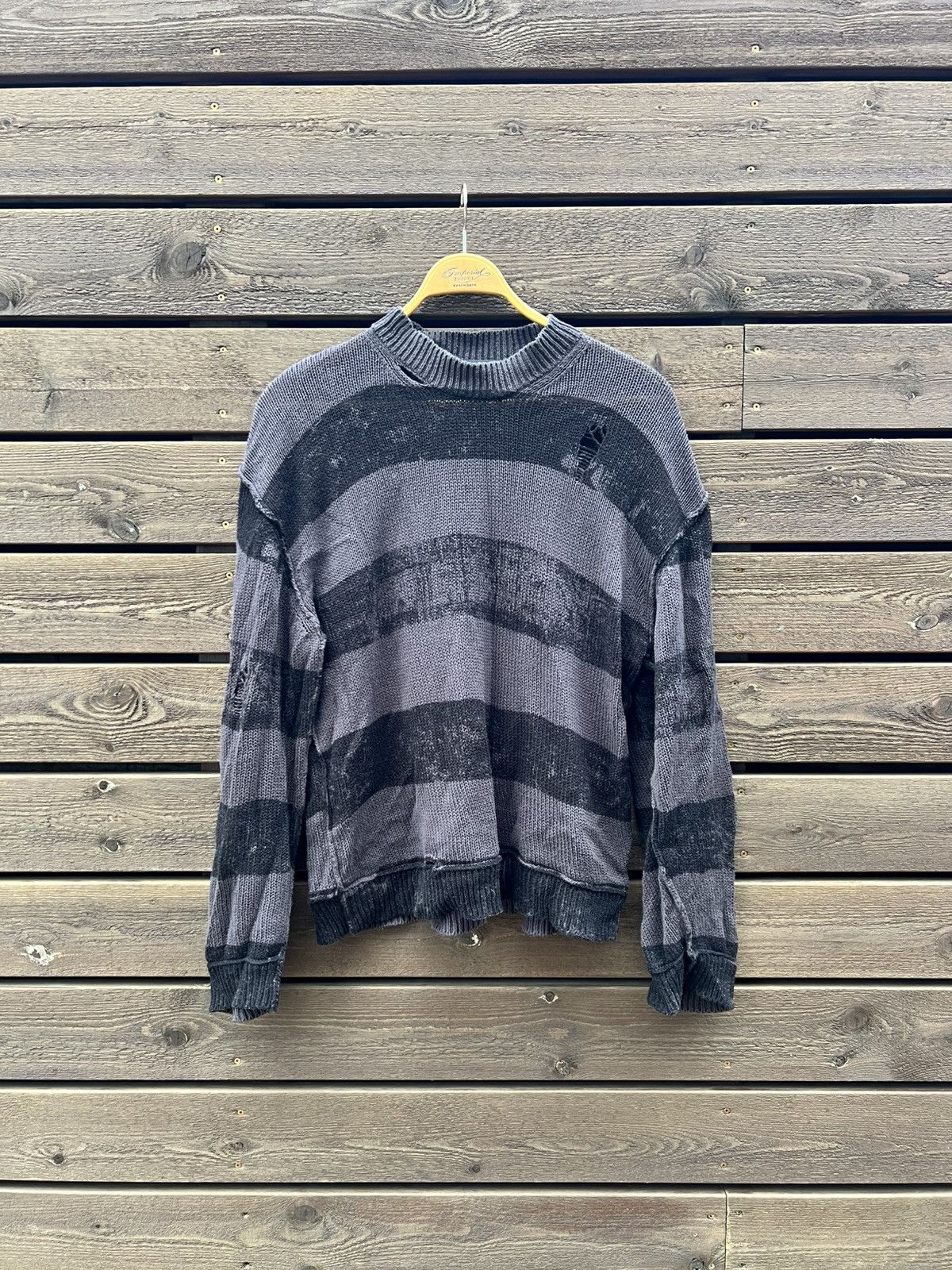 Racer Worldwide R.W knitted distressed crewneck Size US M / EU 48-50 / 2 - 1 Thumbnail