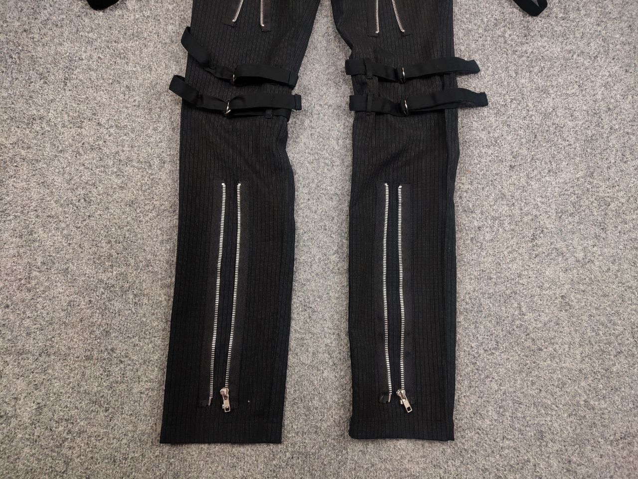 Japanese Brand Rare Mercy Y2K Bondage Zip Pants Cyber Punk Rave Techno Size 32" / US 10 / IT 46 - 8 Thumbnail
