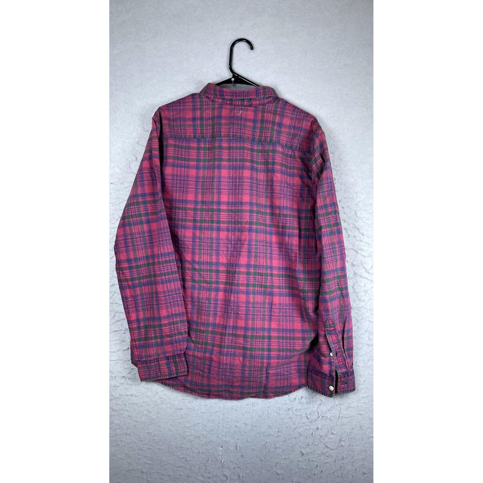 Vintage Denim & Supply Ralph Lauren Shirt Mens Large Red Plaid Long Sleeve Button Front Size US L / EU 52-54 / 3 - 7 Thumbnail