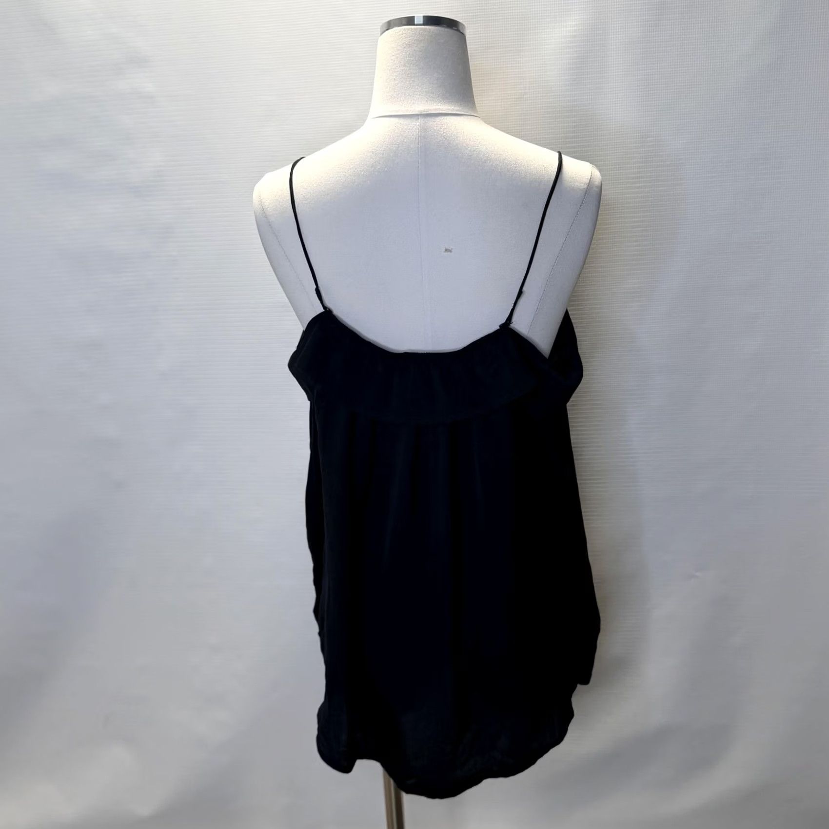 Free People VINTAGE Free People Shirt Womens XS Black Off Shoulder Button Front Boho Blouse Size XS / US 0-2 / IT 36-38 - 4 Thumbnail