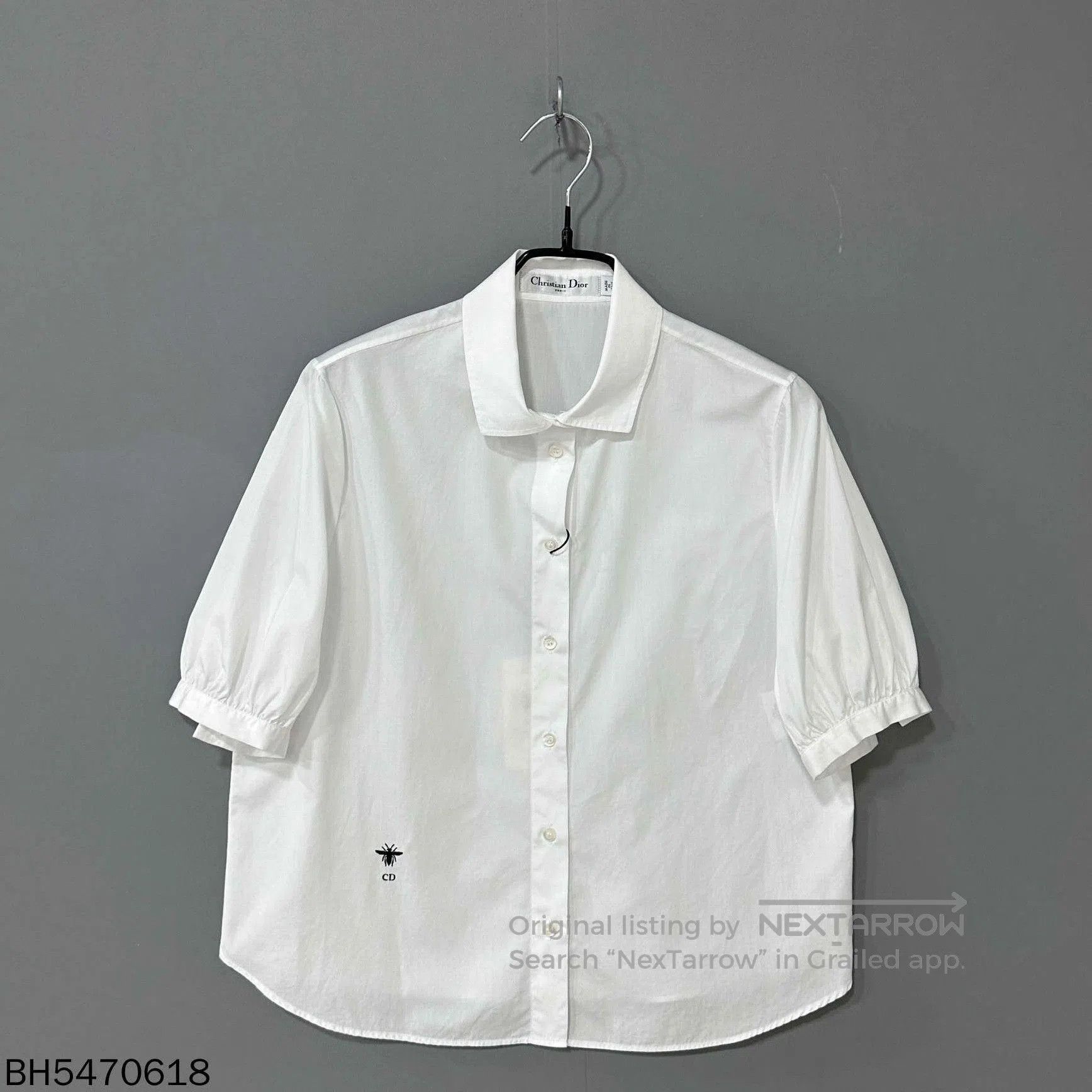 Dior bee embroidered shirt by Dior. Size US S / EU 44-46 / 1 - 2 Thumbnail