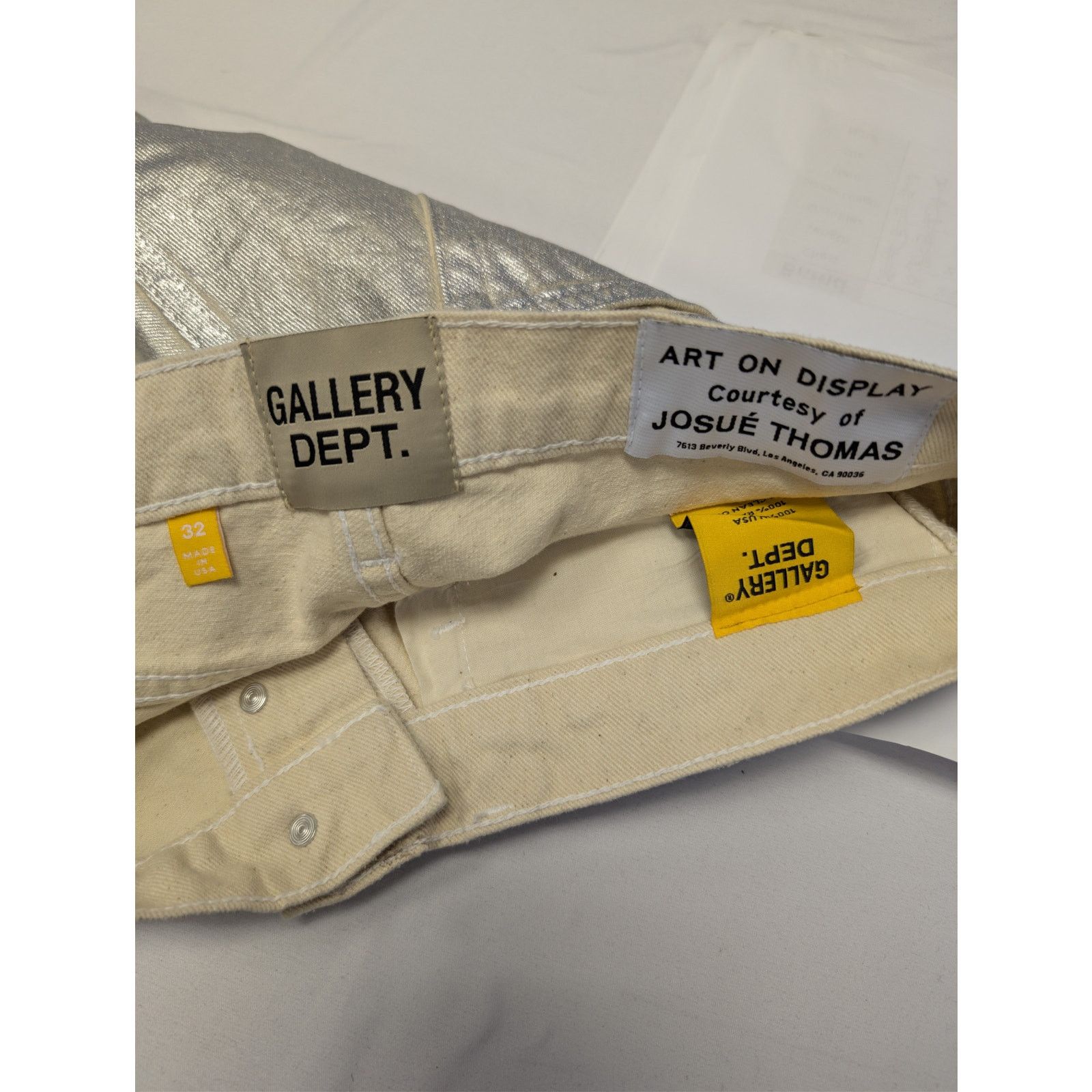 Gallery Dept. o1rshd1 Logan Gollactic Bootcut Jeans in Silver Size US 32 / EU 48 - 16 Thumbnail