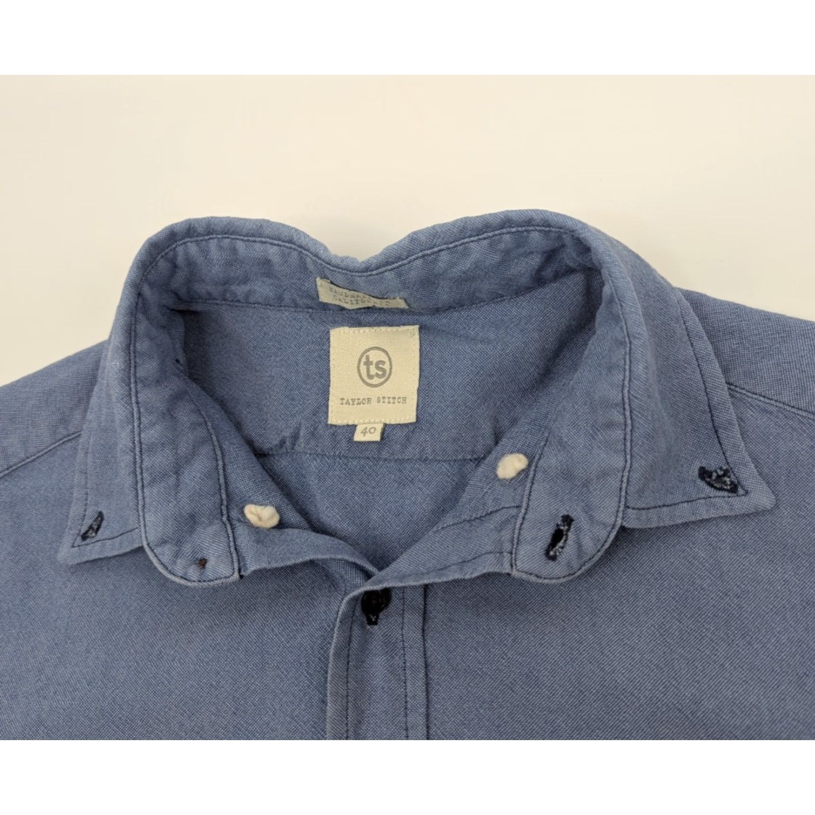 Taylor Stitch Taylor Stitch Button-Up Shirt Mens Blue Cotton Chambray Long Sleeve Pocket Size 40 Regular Vintage: No Size US L / EU 52-54 / 3 - 7 Thumbnail